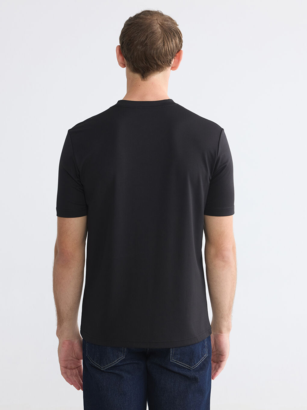V Neck Men's Jersey T-Shirt-3