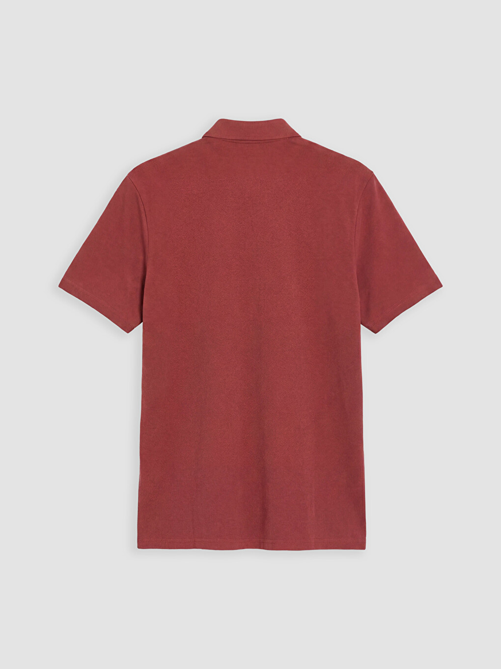 Kırmızı Polo Yaka Pike Erkek Tişört-1