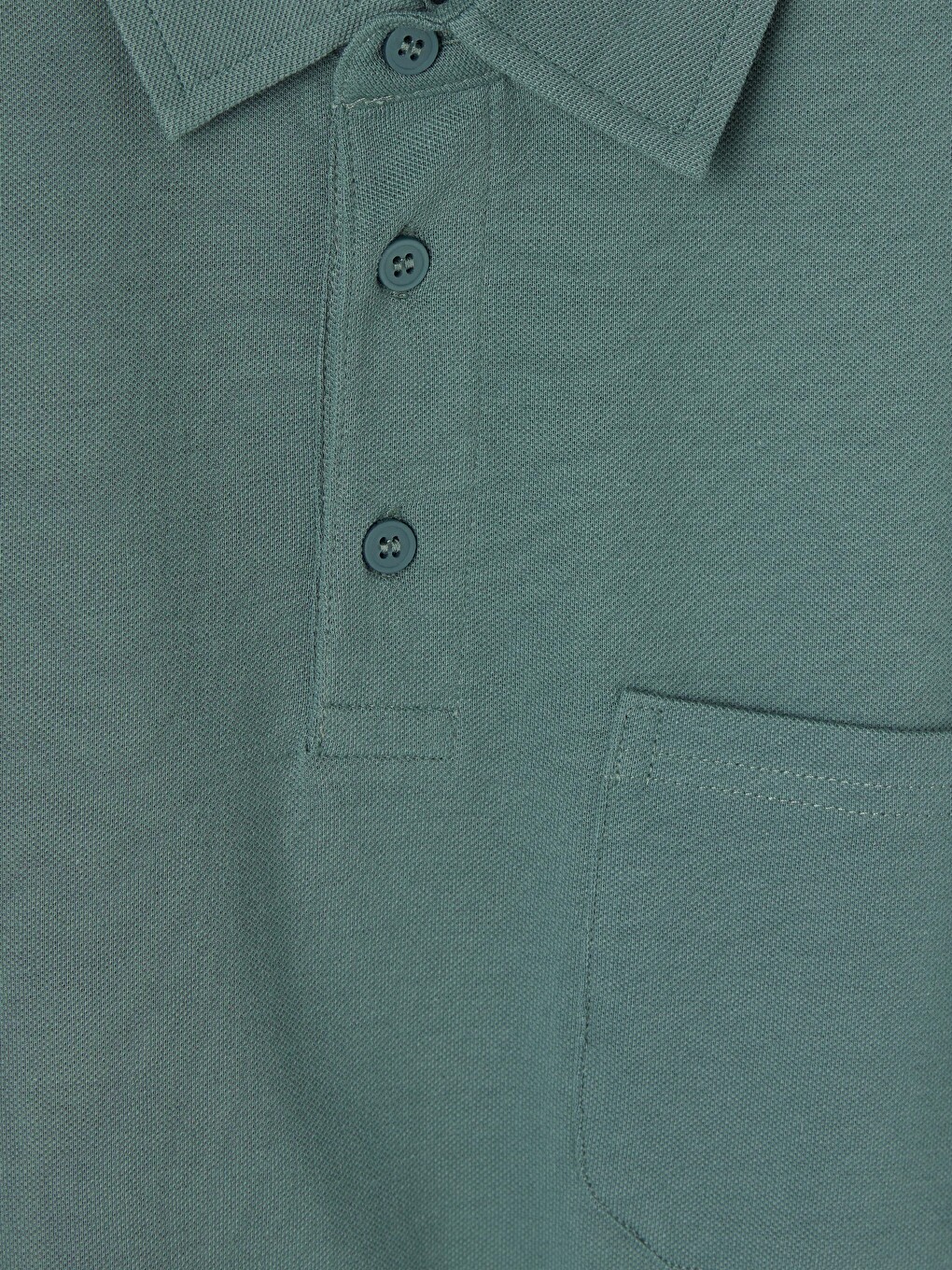 Mavi Polo Yaka Pike Erkek Tişört-1