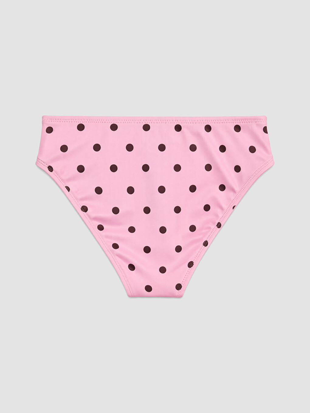 Pembe Puantiyeli Kız Çocuk Bikini Takımı-4