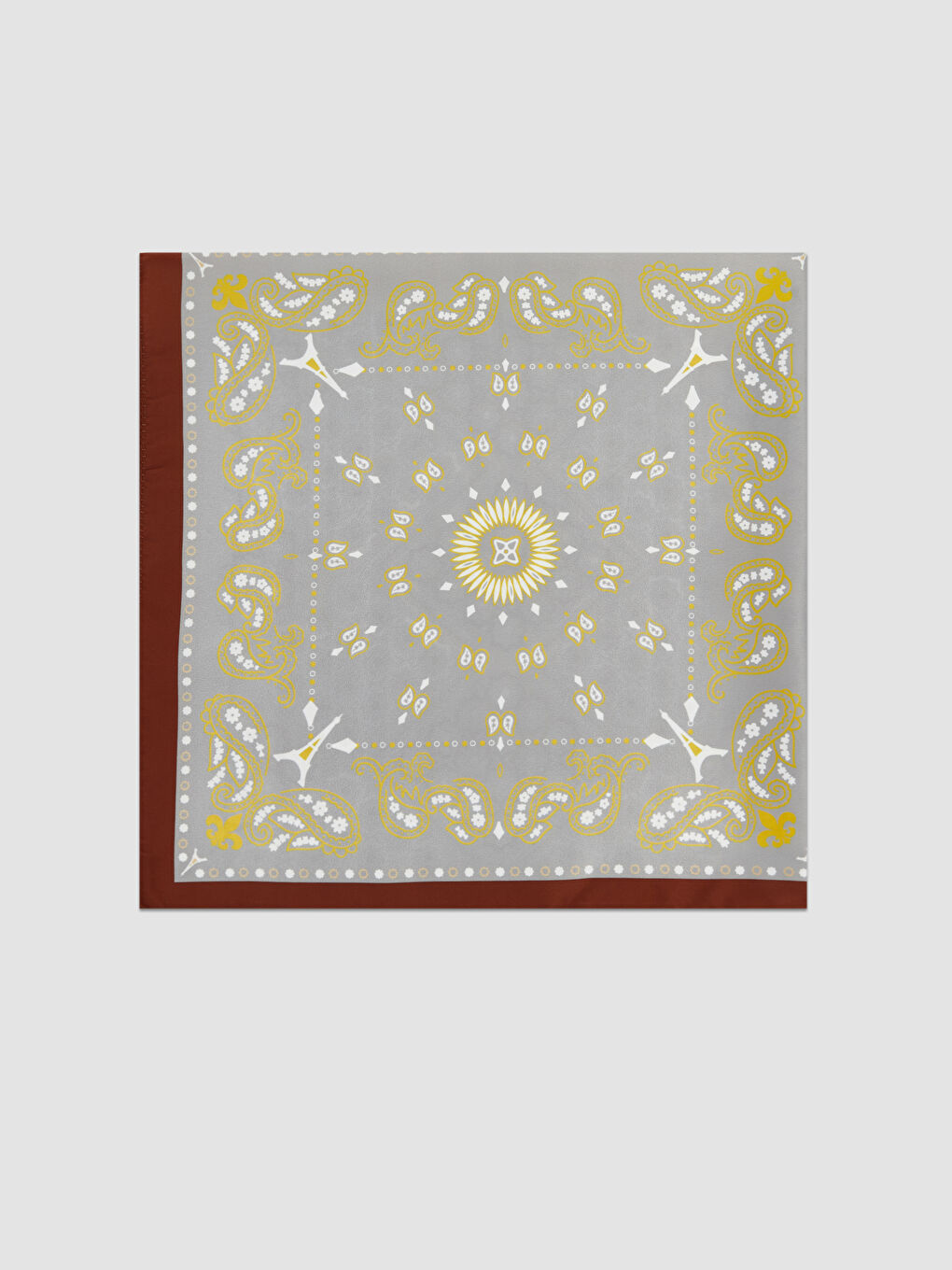 Kahverengi Desenli Kadın Bandana-2