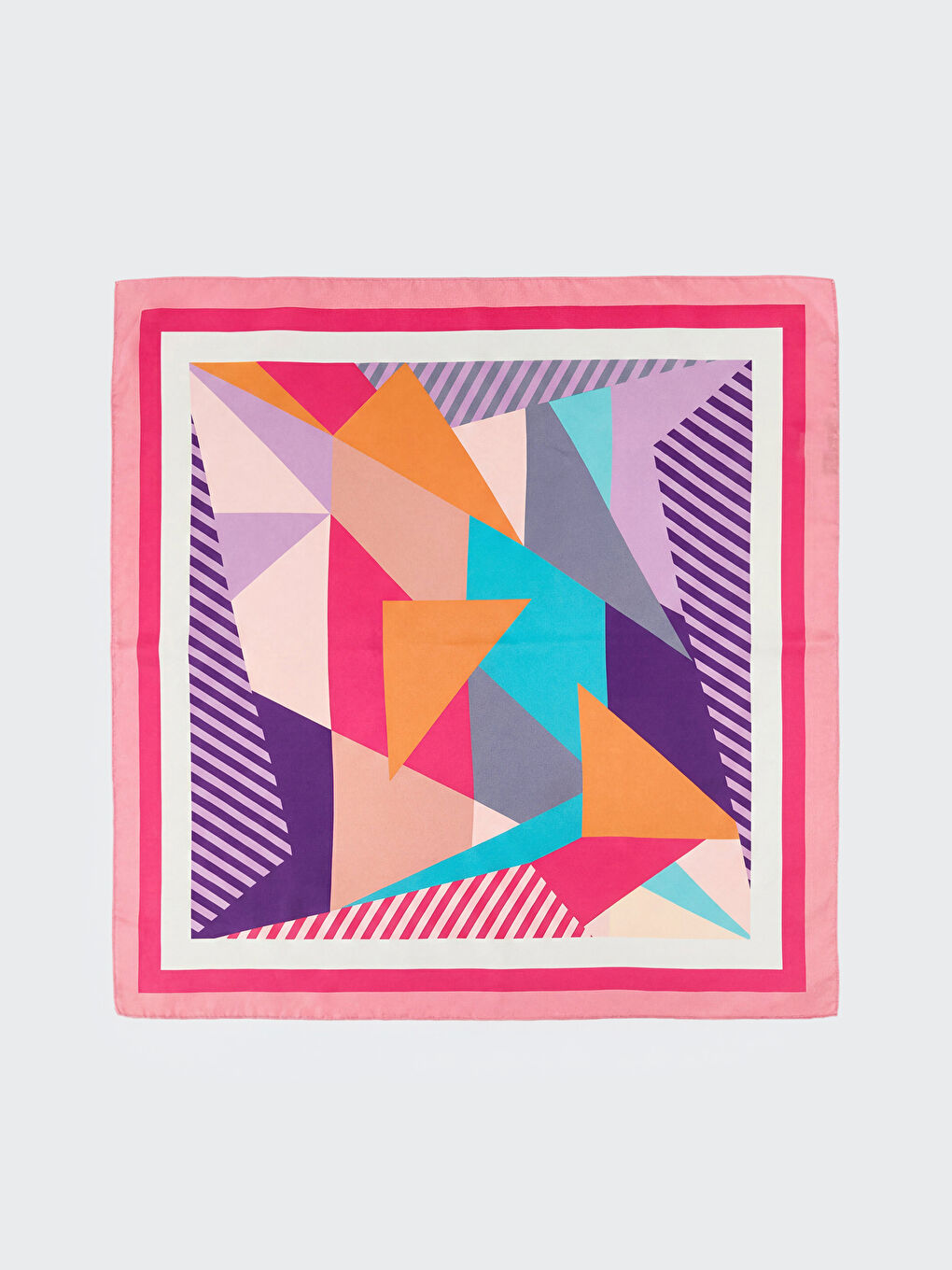 Pembe Desenli Kadın Bandana-1