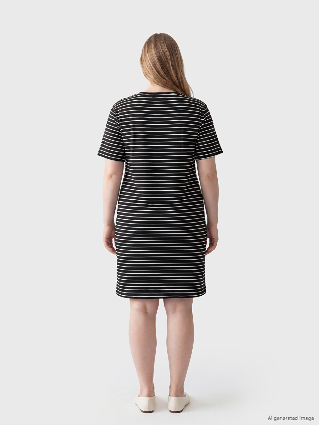 Crew Neck Tie-Up Ruched Dress-3