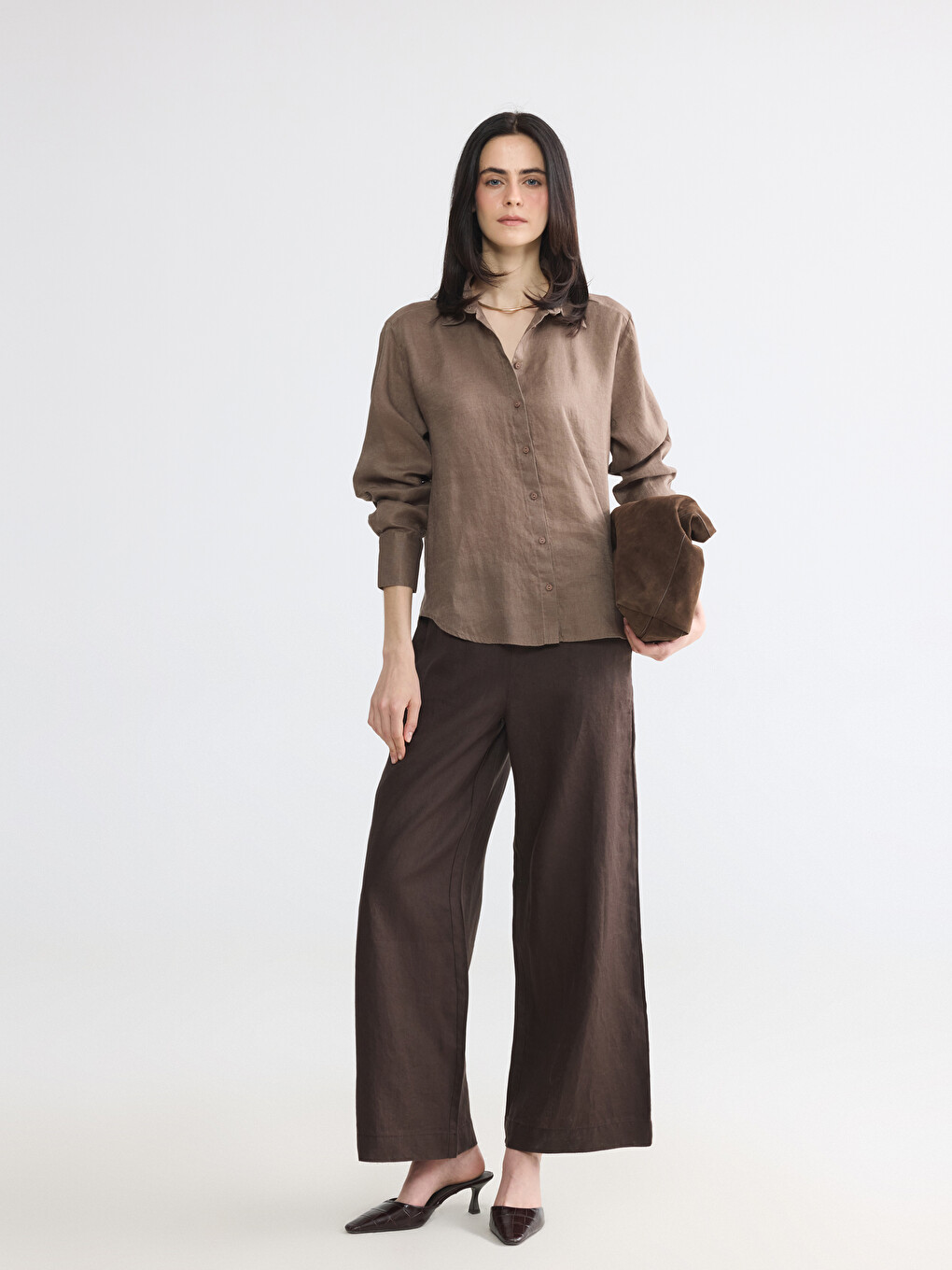 %100 Linen Women's Shirt-1