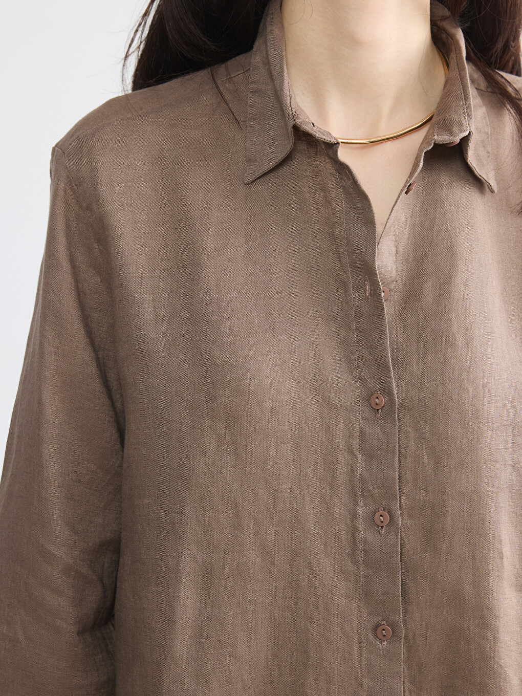 %100 Linen Women's Shirt-2
