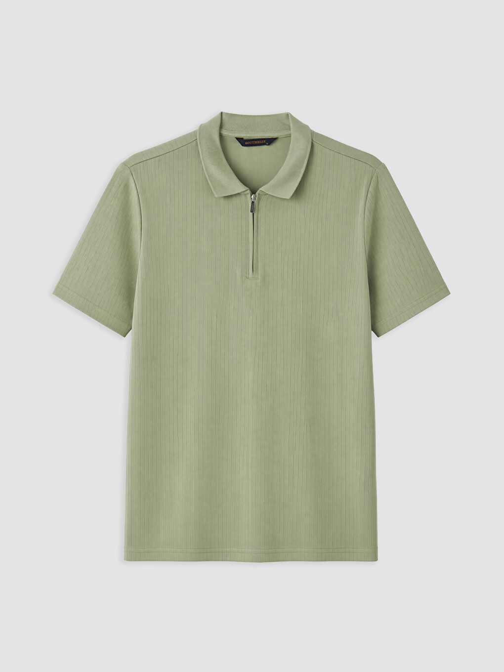 Yeşil Polo Yaka Erkek Tişört-4