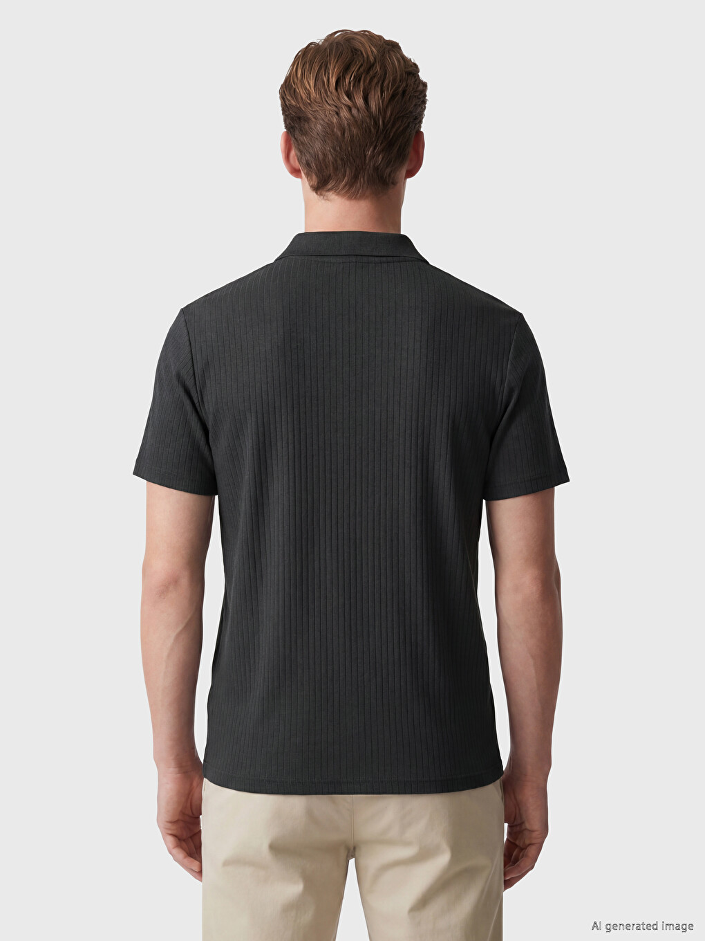 Polo Collar Men's T-shirt-3