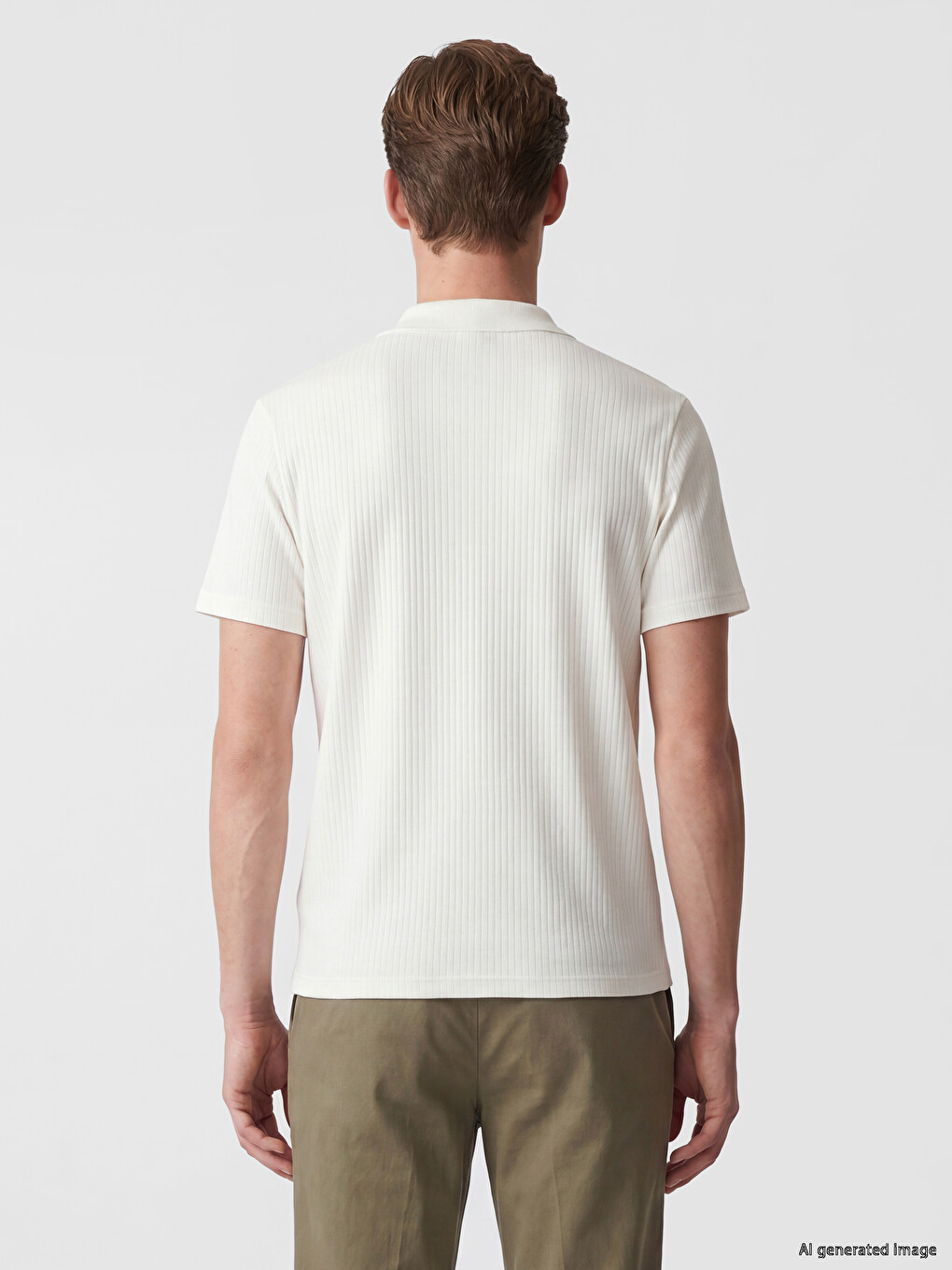 Polo Collar Men's T-Shirt-3