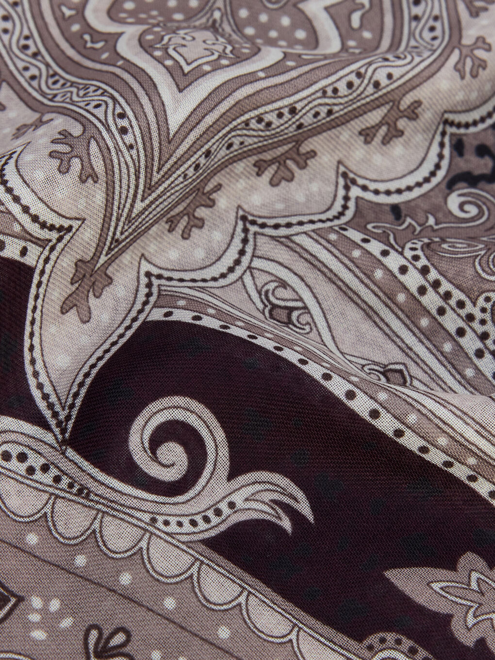 Bordo Desenli Kadın Şal-2