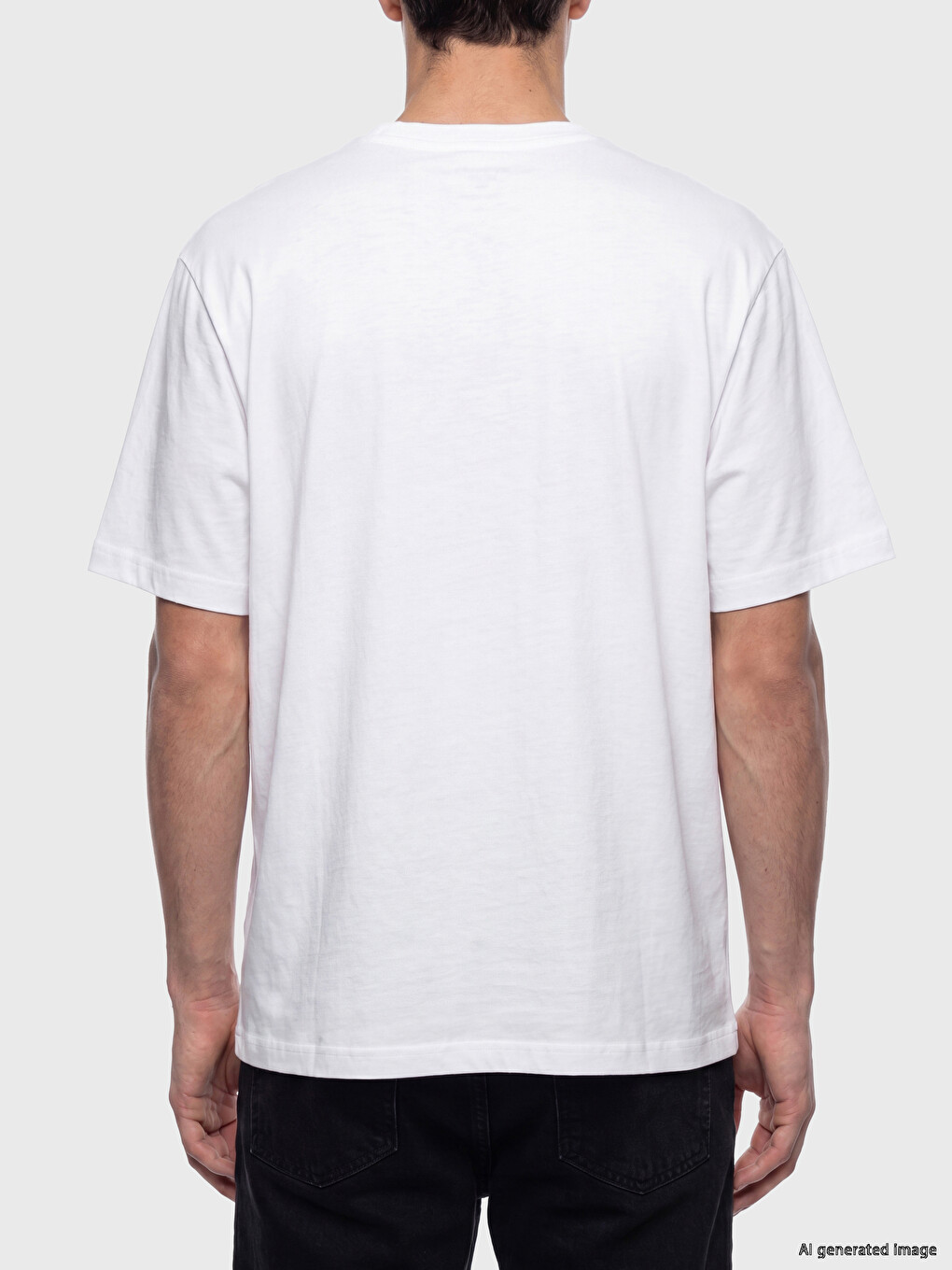 Crew Neck Slogan Printed Men's T-Shirt-3