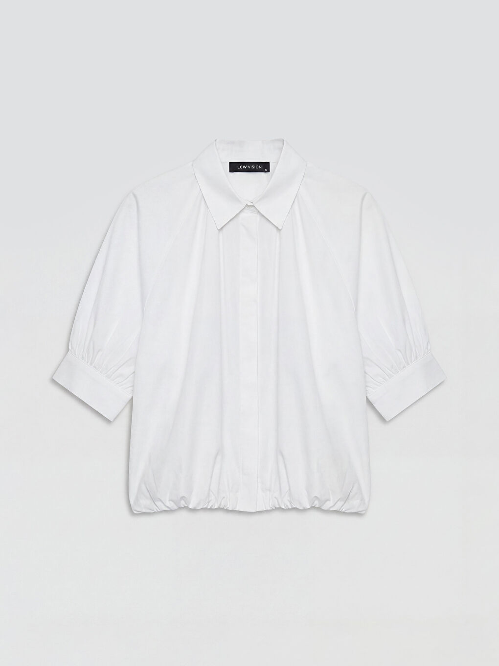 Beyaz Regular Fit Kadın Gömlek