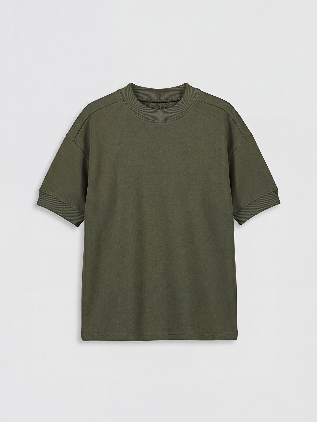 Yeşil Bisiklet Yaka Erkek Çocuk Tişört