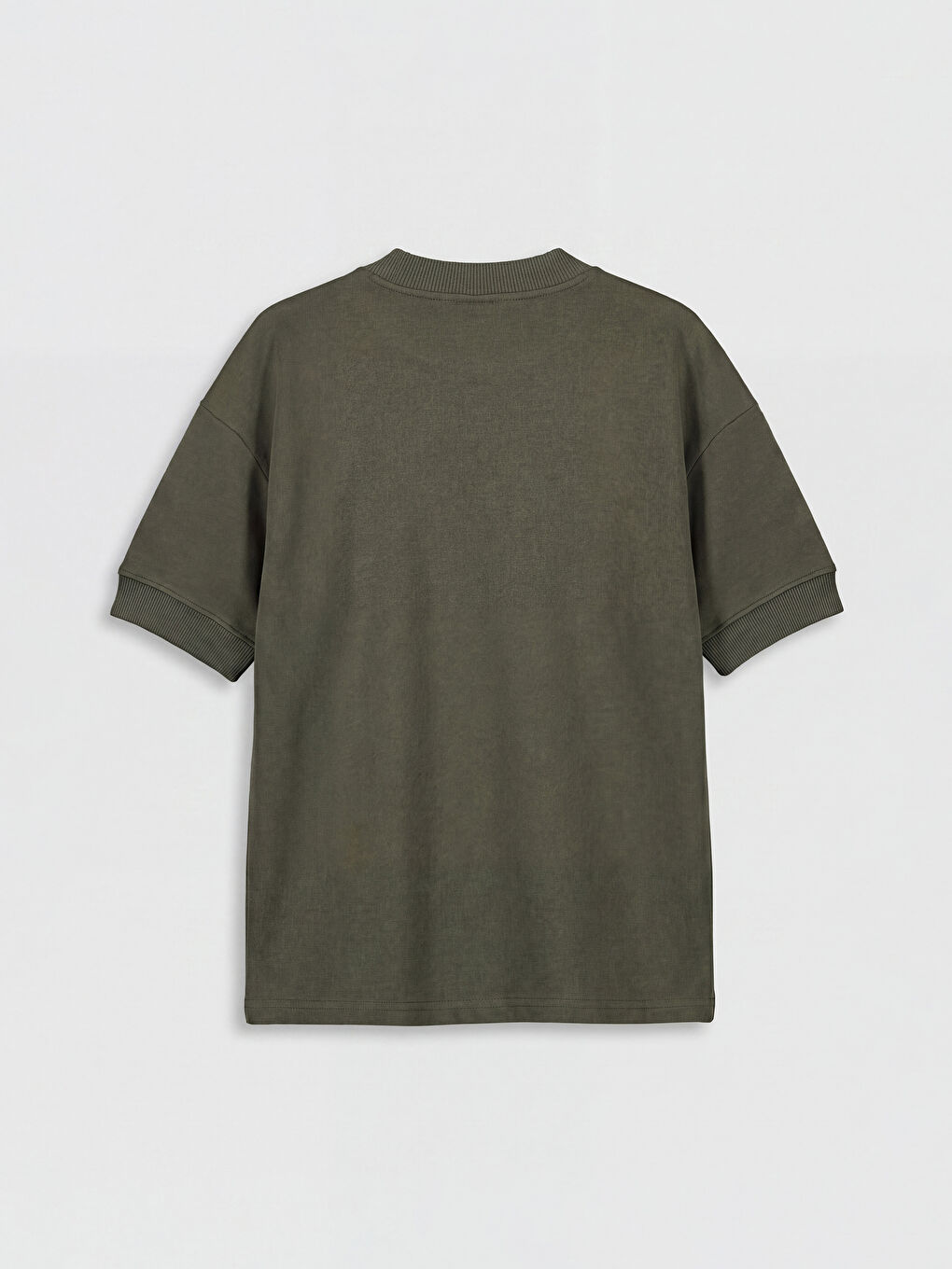 Yeşil Bisiklet Yaka Erkek Çocuk Tişört-1