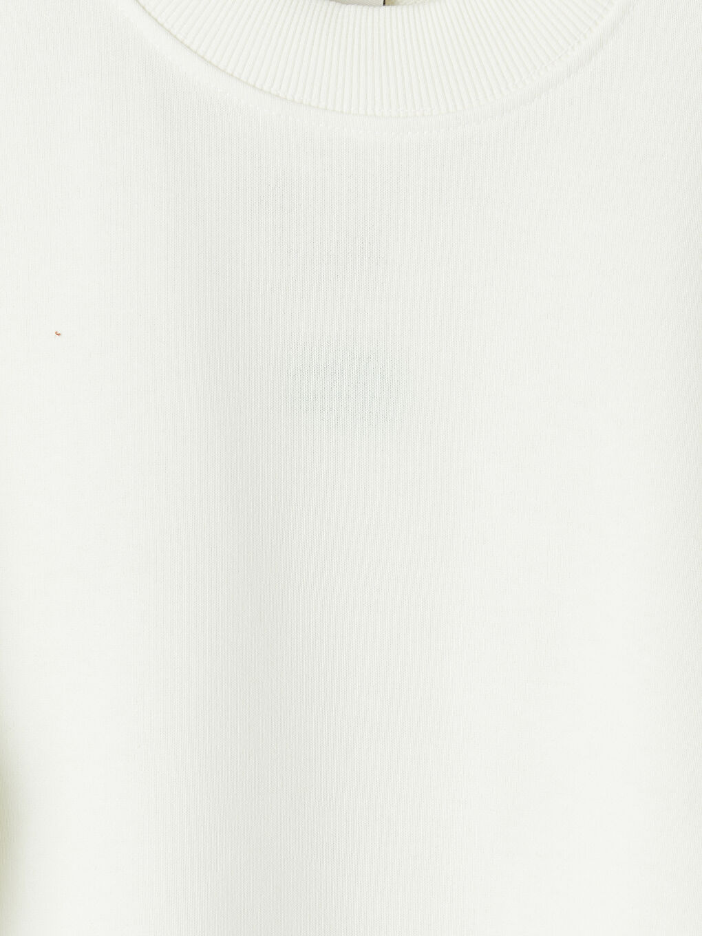 Beyaz Bisiklet Yaka Erkek Çocuk Tişört-2