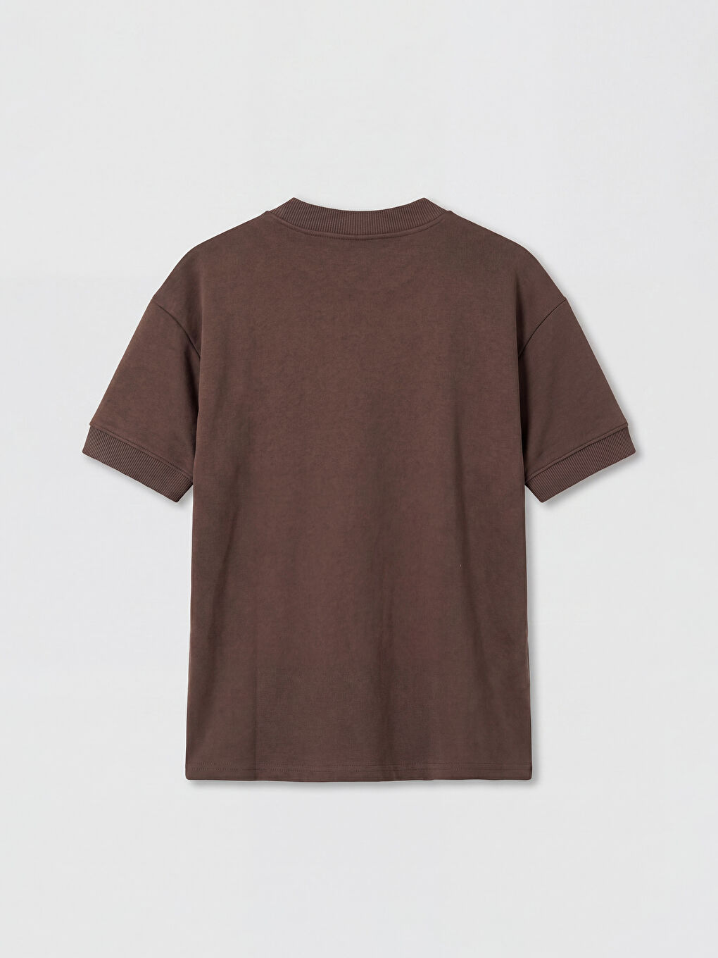 Kahverengi Bisiklet Yaka Erkek Çocuk Tişört-1