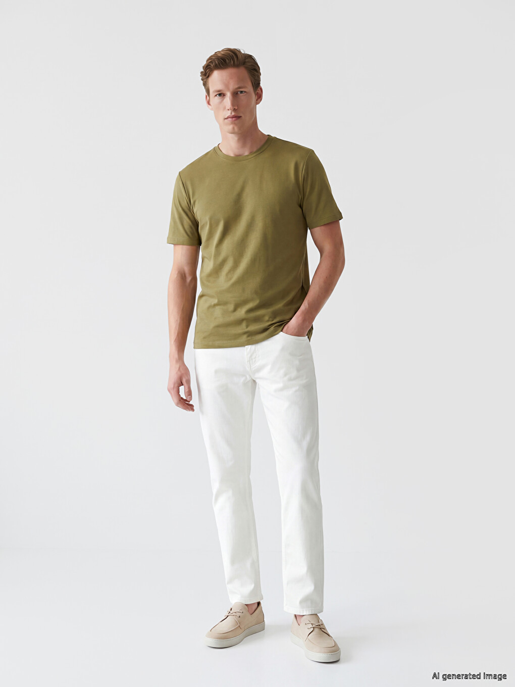 Crew Neck 100% Cotton Men's T-Shirt-1
