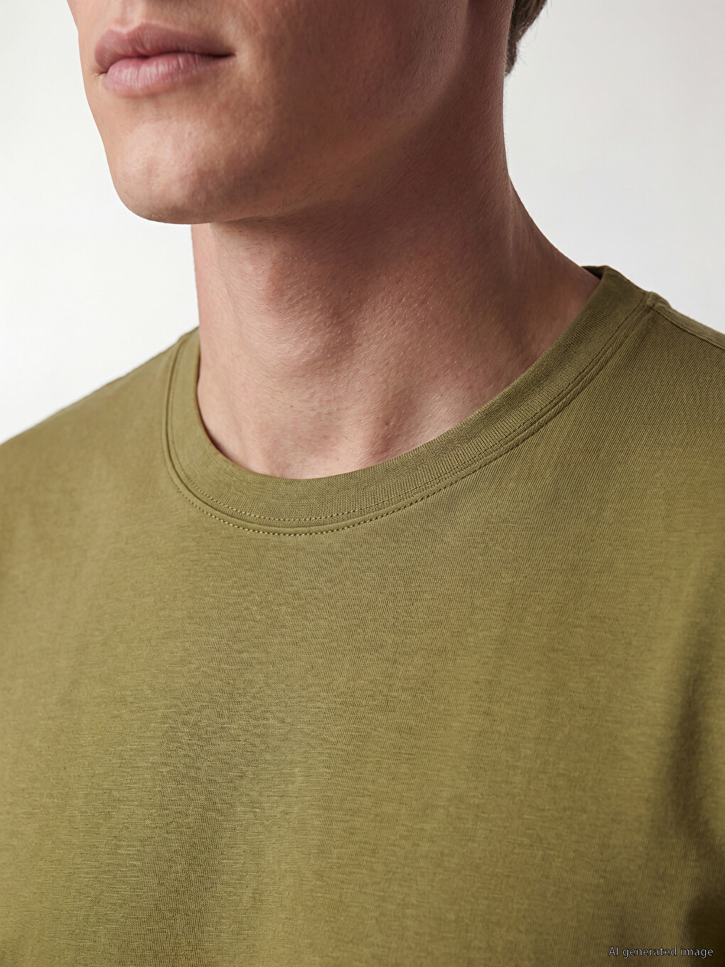 Crew Neck 100% Cotton Men's T-Shirt-2