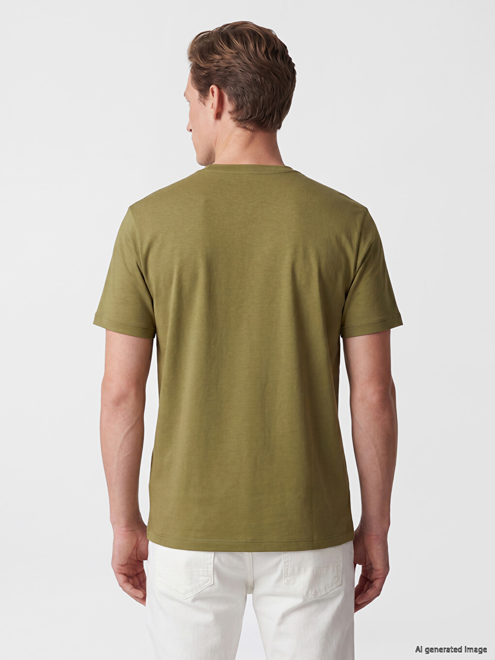 Crew Neck 100% Cotton Men's T-Shirt-3