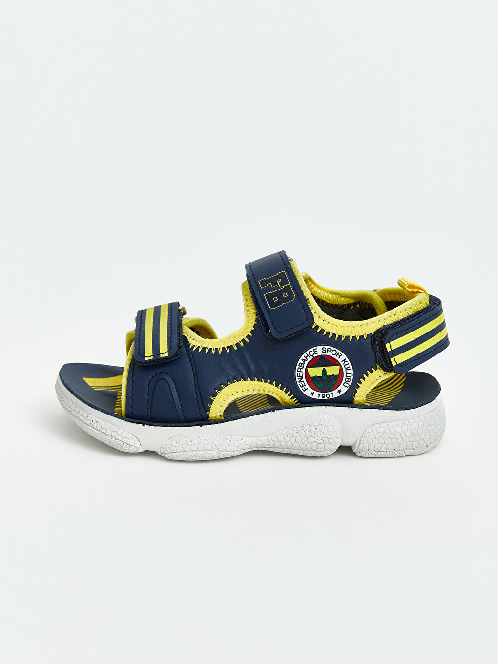 Lacivert Fenerbahçe Baskılı Erkek Çocuk Sandalet-1