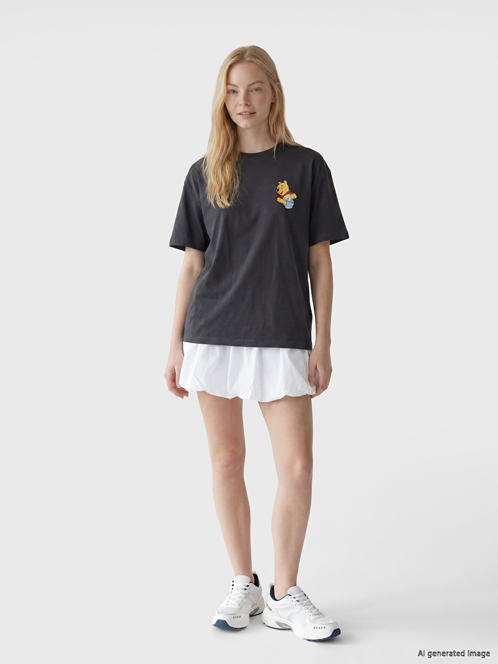 Winnie the Pooh Printed Women's T-Shirt-1