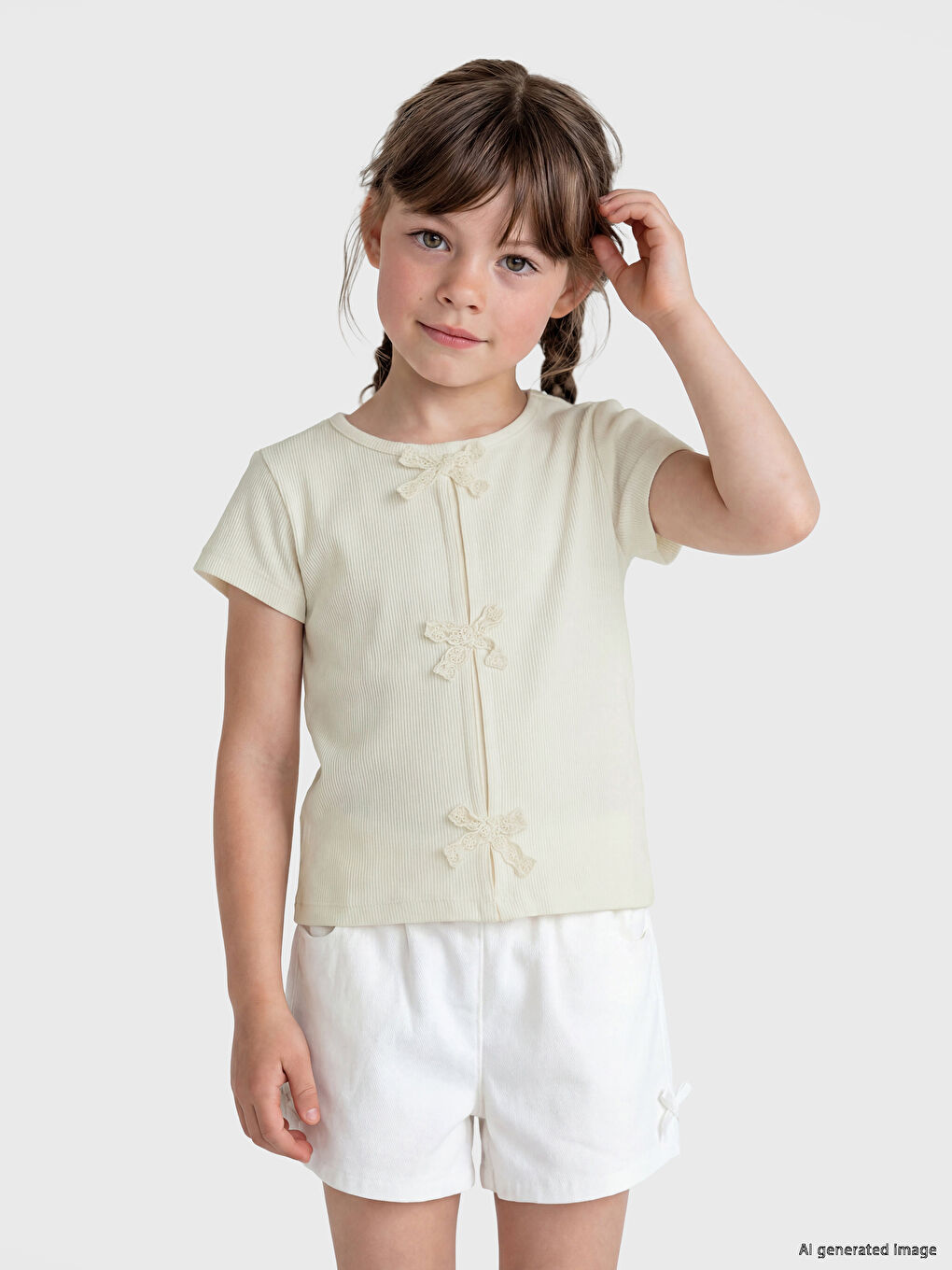 Bluza s naborima i čamcem