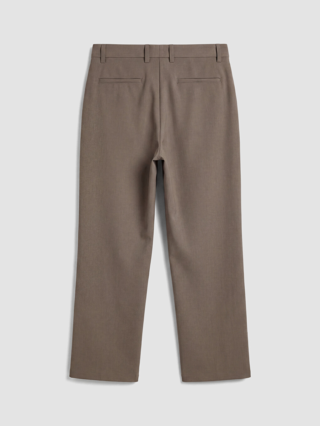 Kahverengi Relax Fit Pileli Erkek Pantolon-2