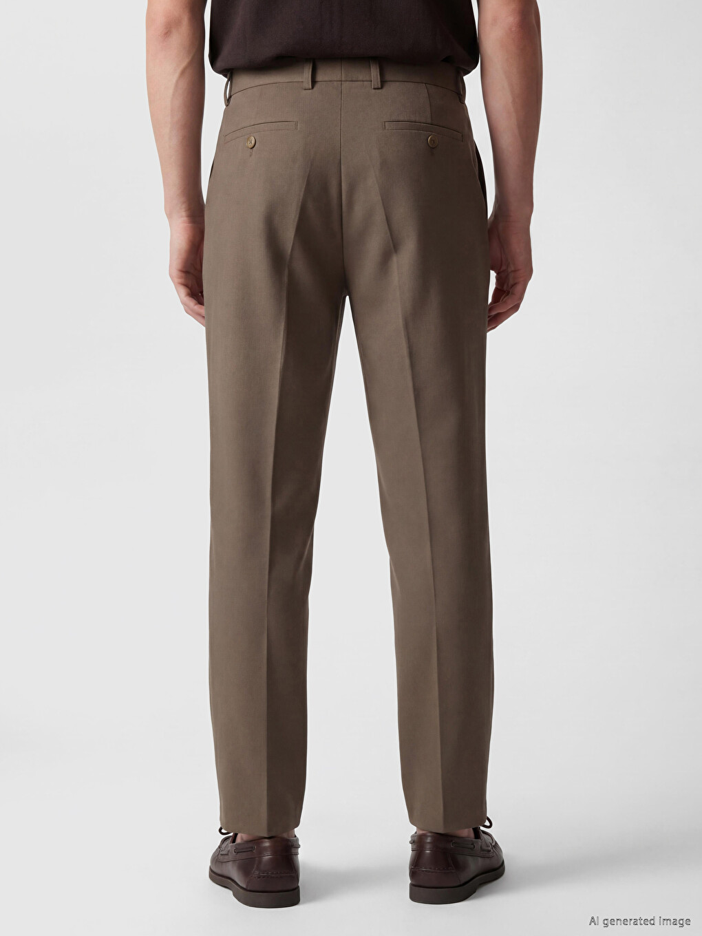 Relax Fit Pleated Men's Trousers-3