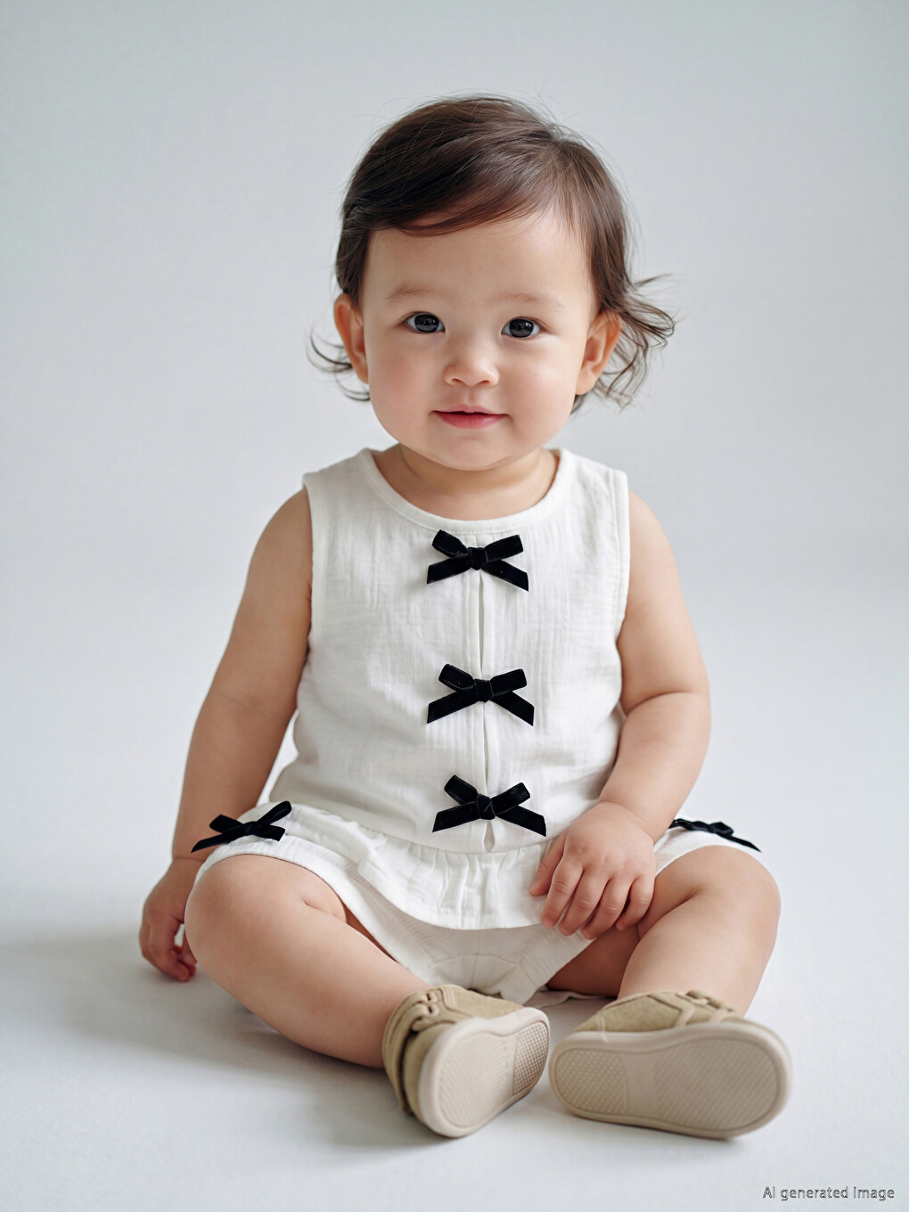 Bow Detailed Baby Girls' Set