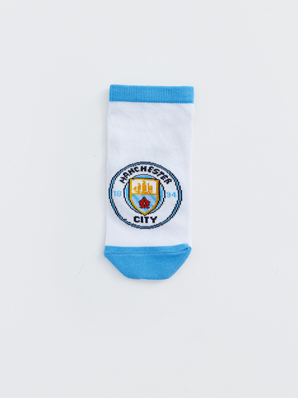 Karışık Manchester City Lisanslı Erkek Çocuk Patik Çorap 5'li-1