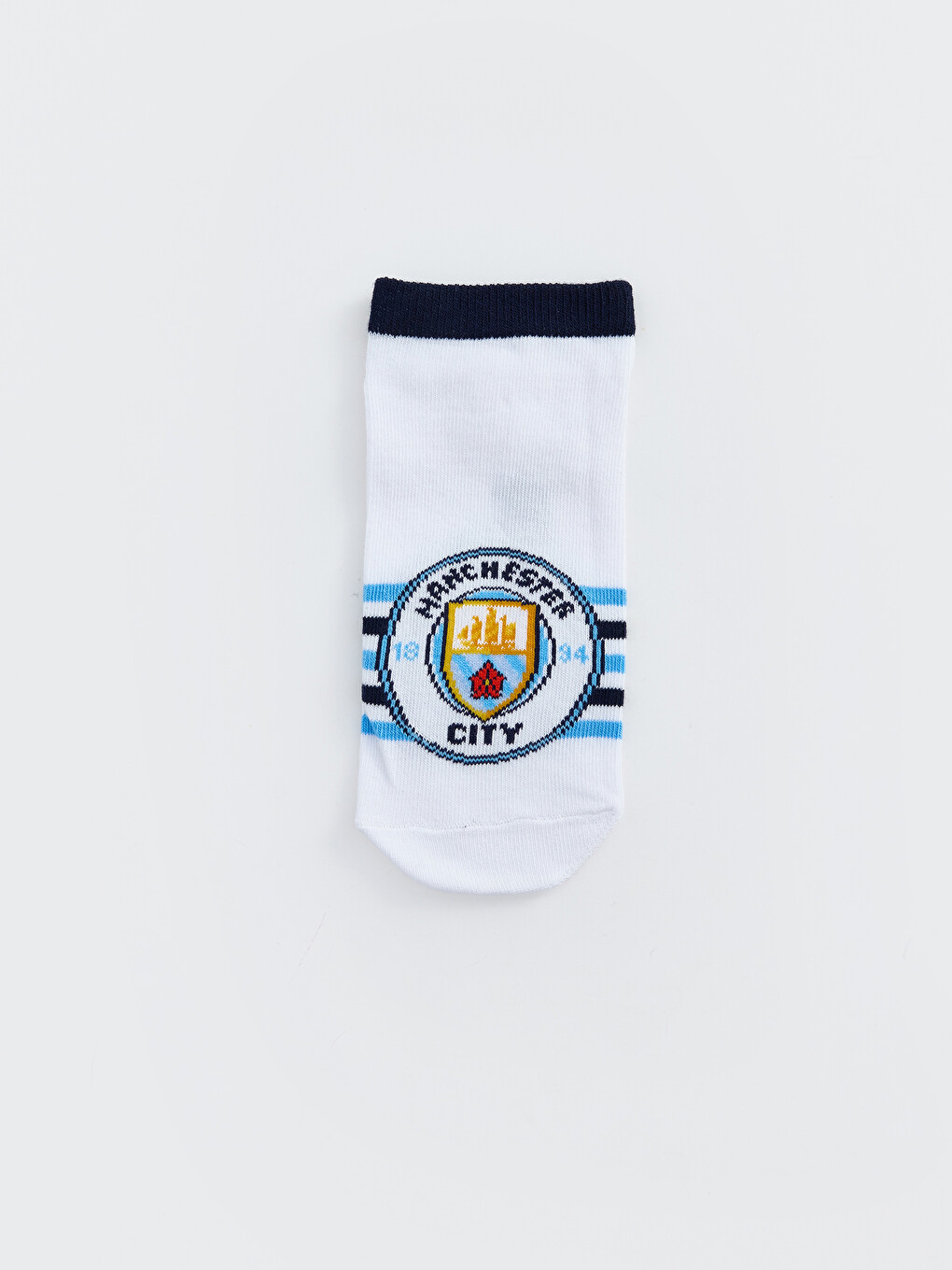 Karışık Manchester City Lisanslı Erkek Çocuk Patik Çorap 5'li-5