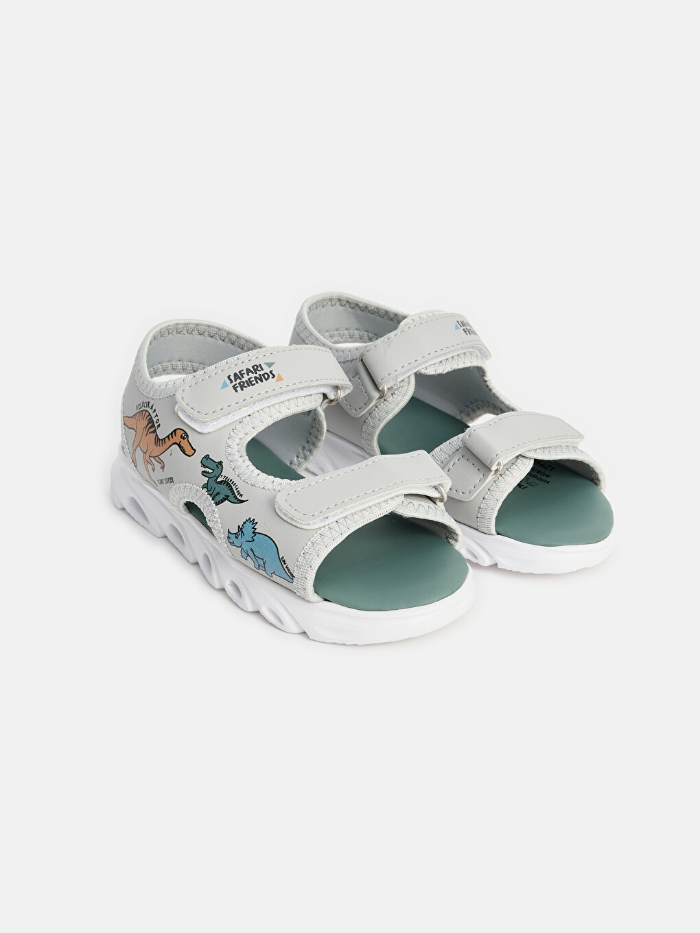 Dinosaur Printed Boys' Sandals-1