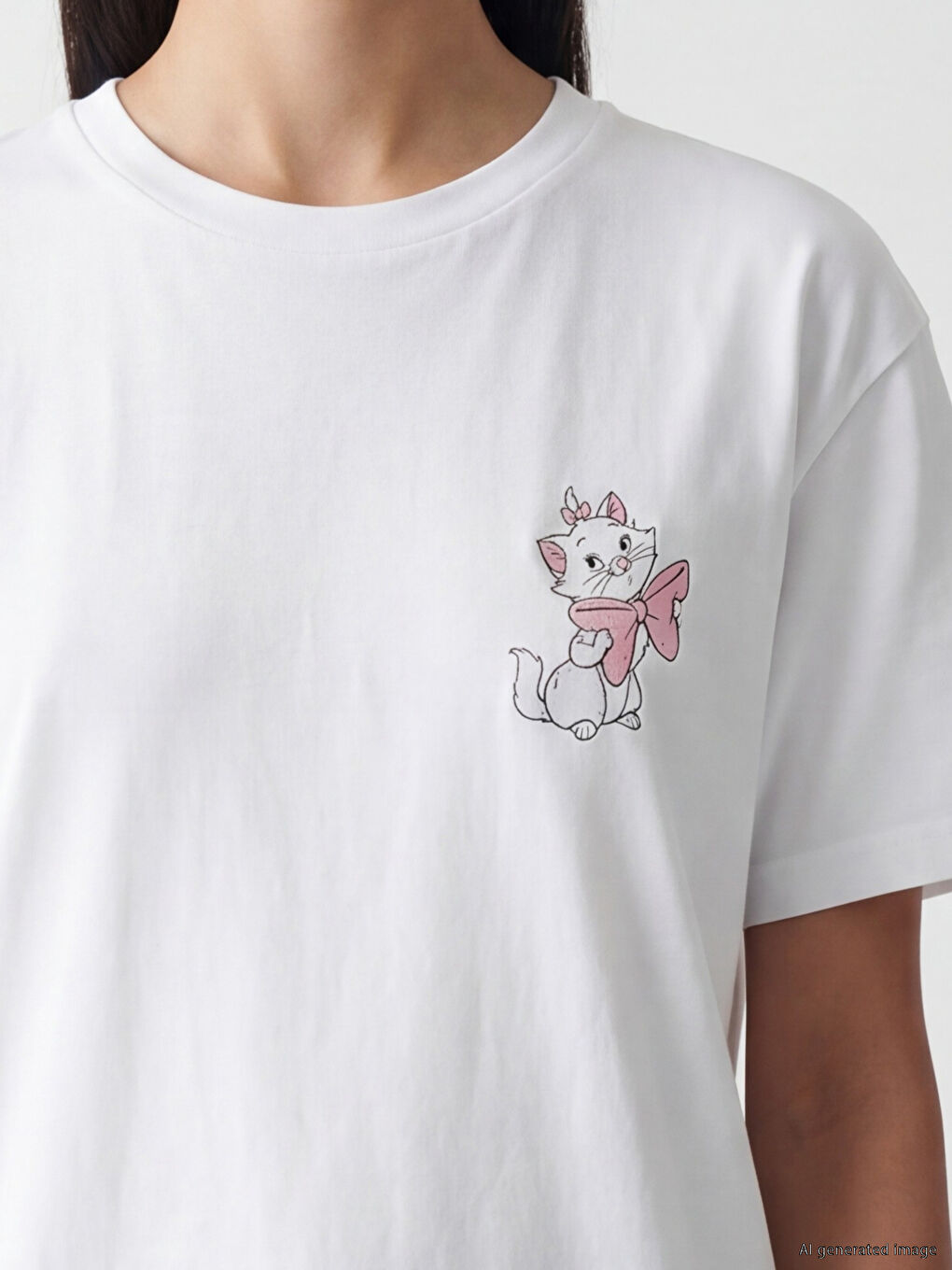 Crew Neck Marie Printed Women's T-Shirt-2