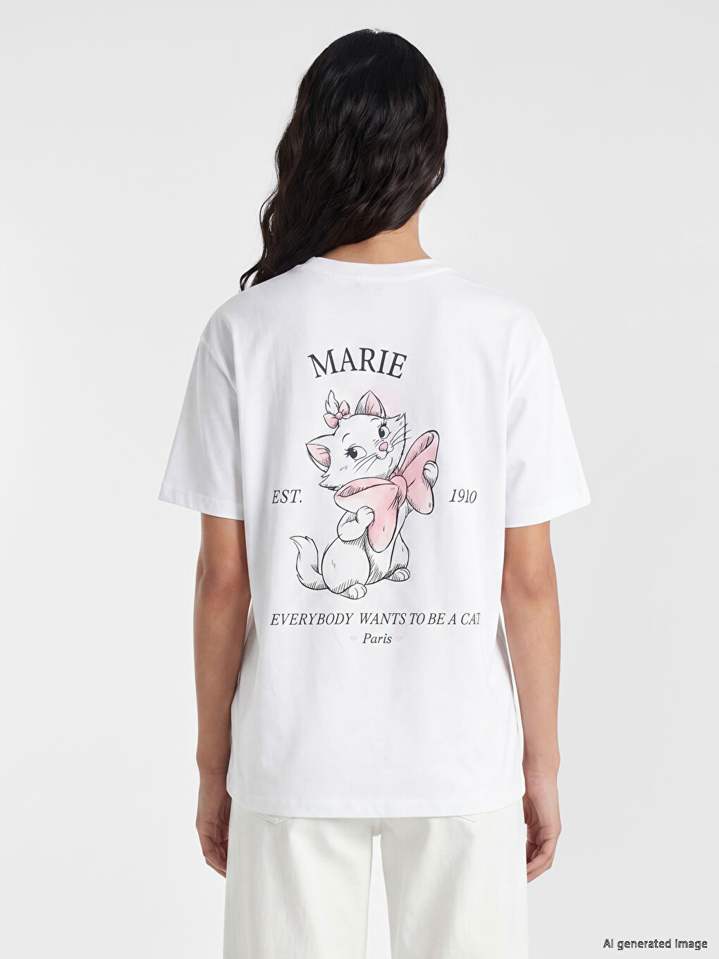 Crew Neck Marie Printed Women's T-Shirt-3