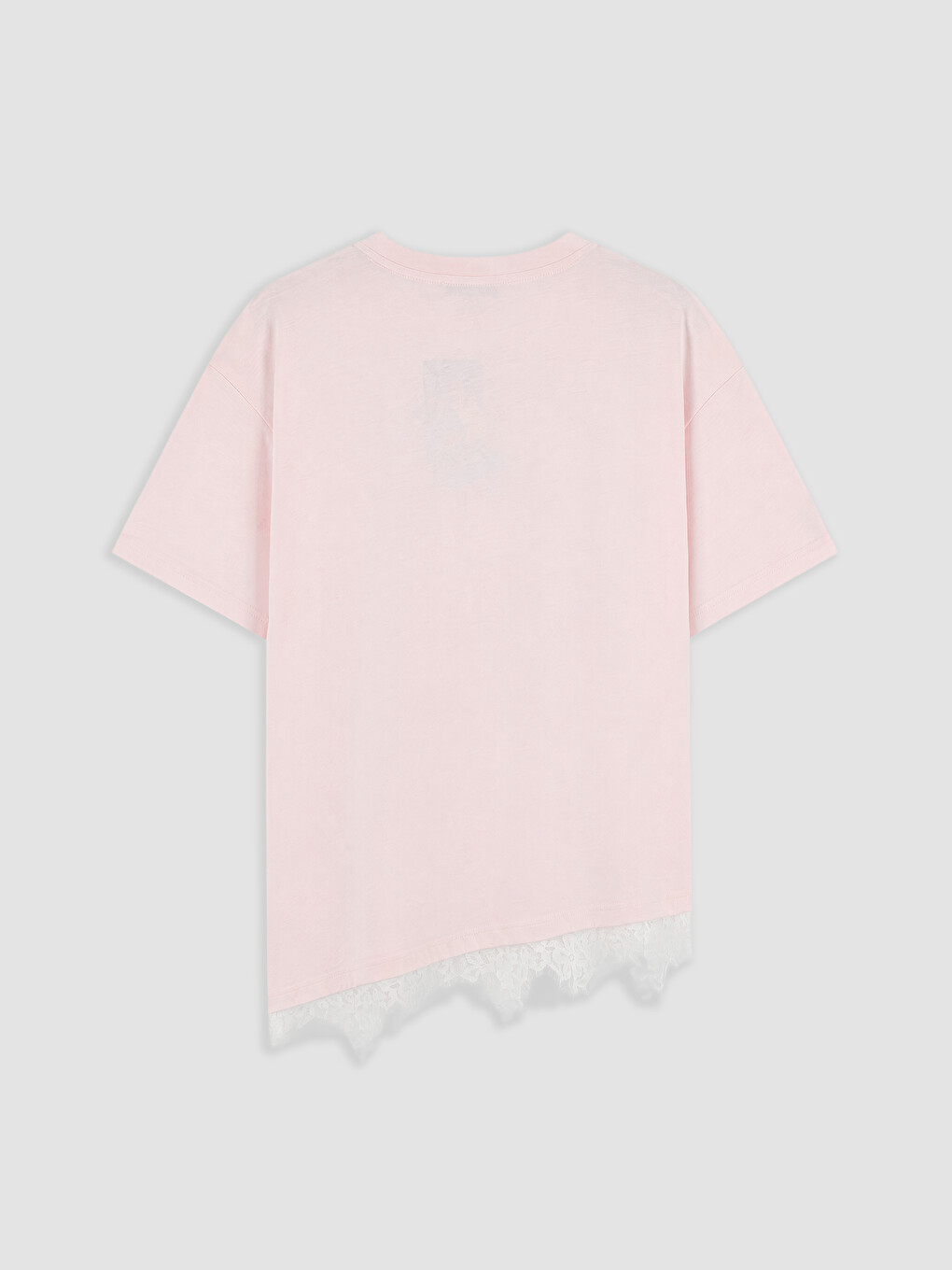 Pembe Bisiklet Yaka Tweety Baskılı Kadın Tişört-1