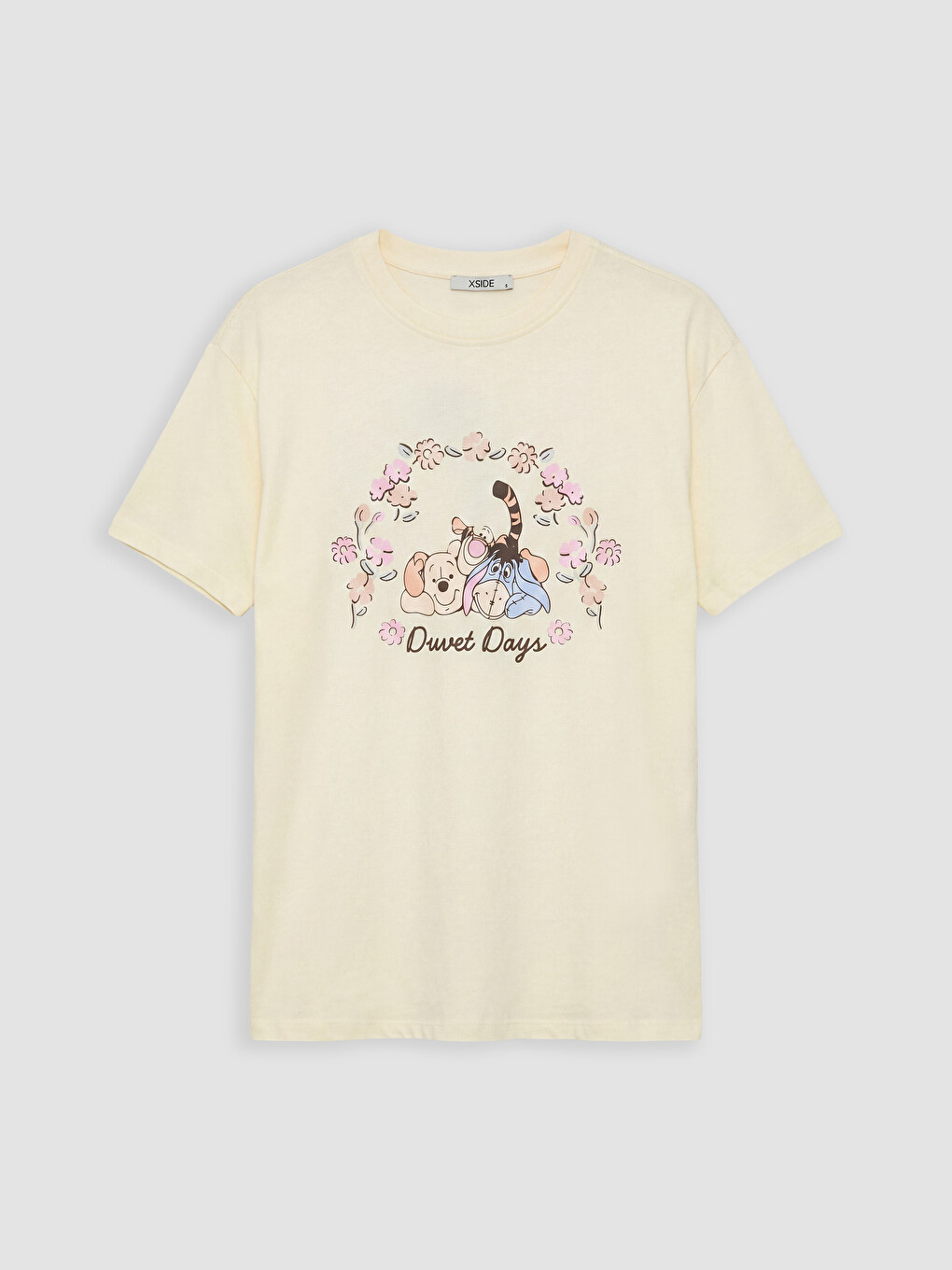 Sarı Winnie the Pooh Baskılı Kadın Tişört
