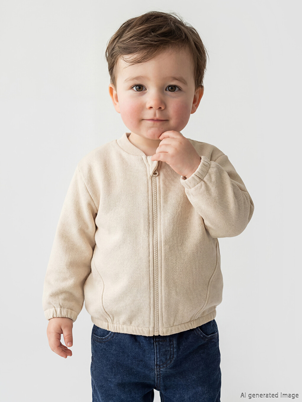 Baby Boys' Zippered Sweatshirt