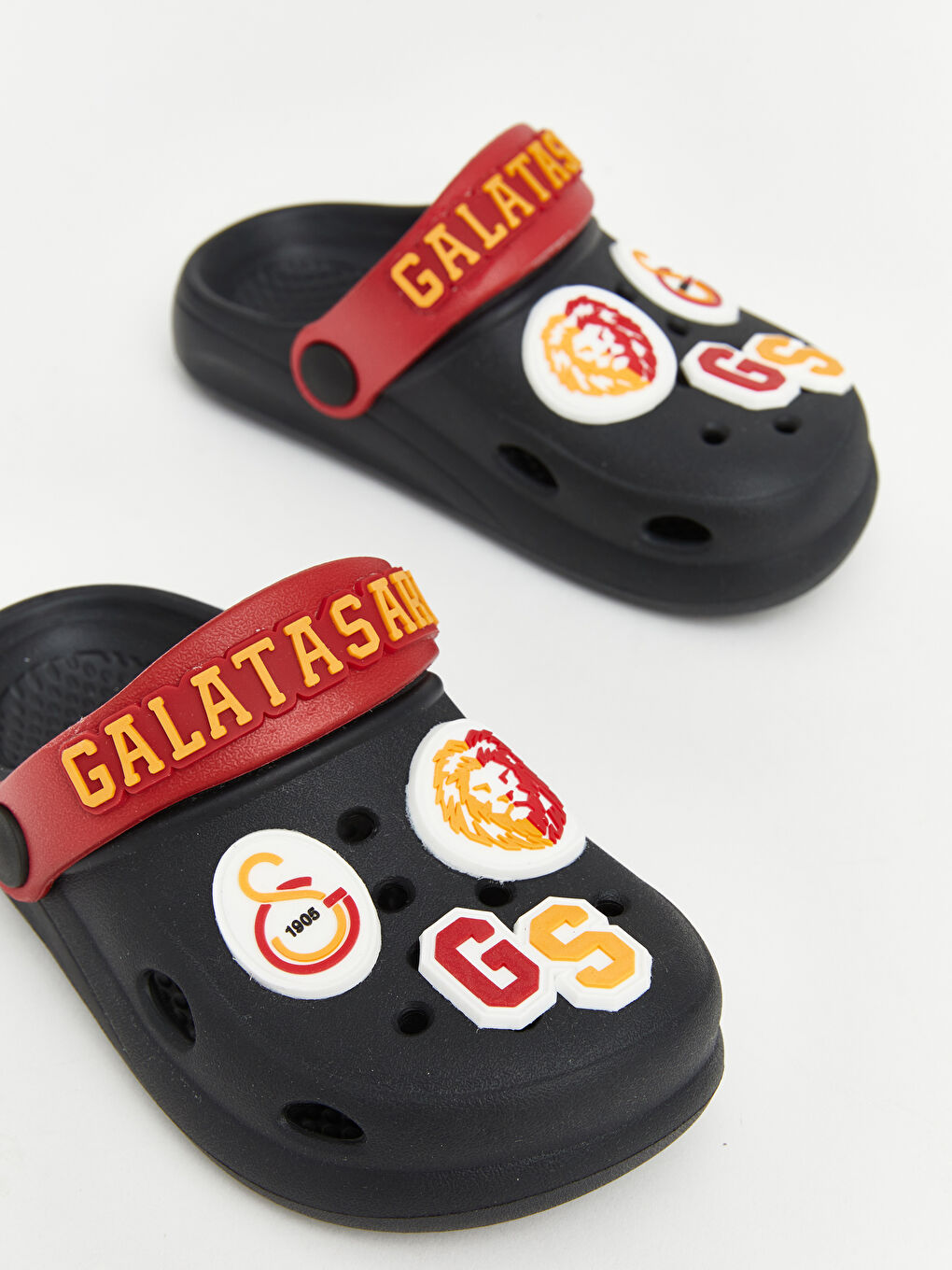 Siyah Galatasaray Baskılı Erkek Çocuk Plaj Sandaleti-2