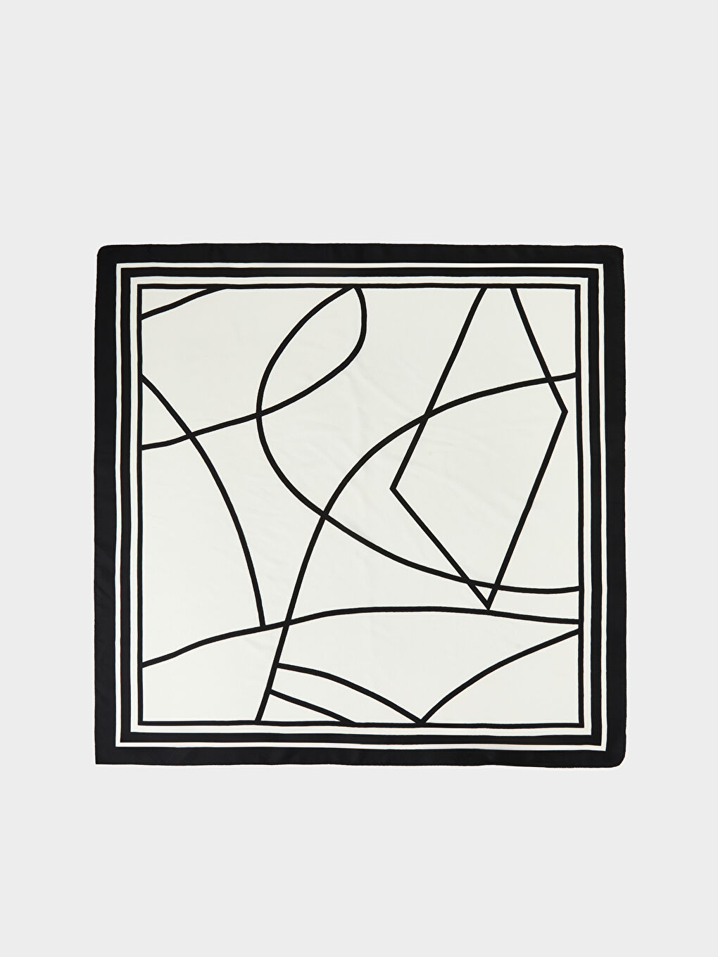 Ekru Desenli Kadın Bandana-1