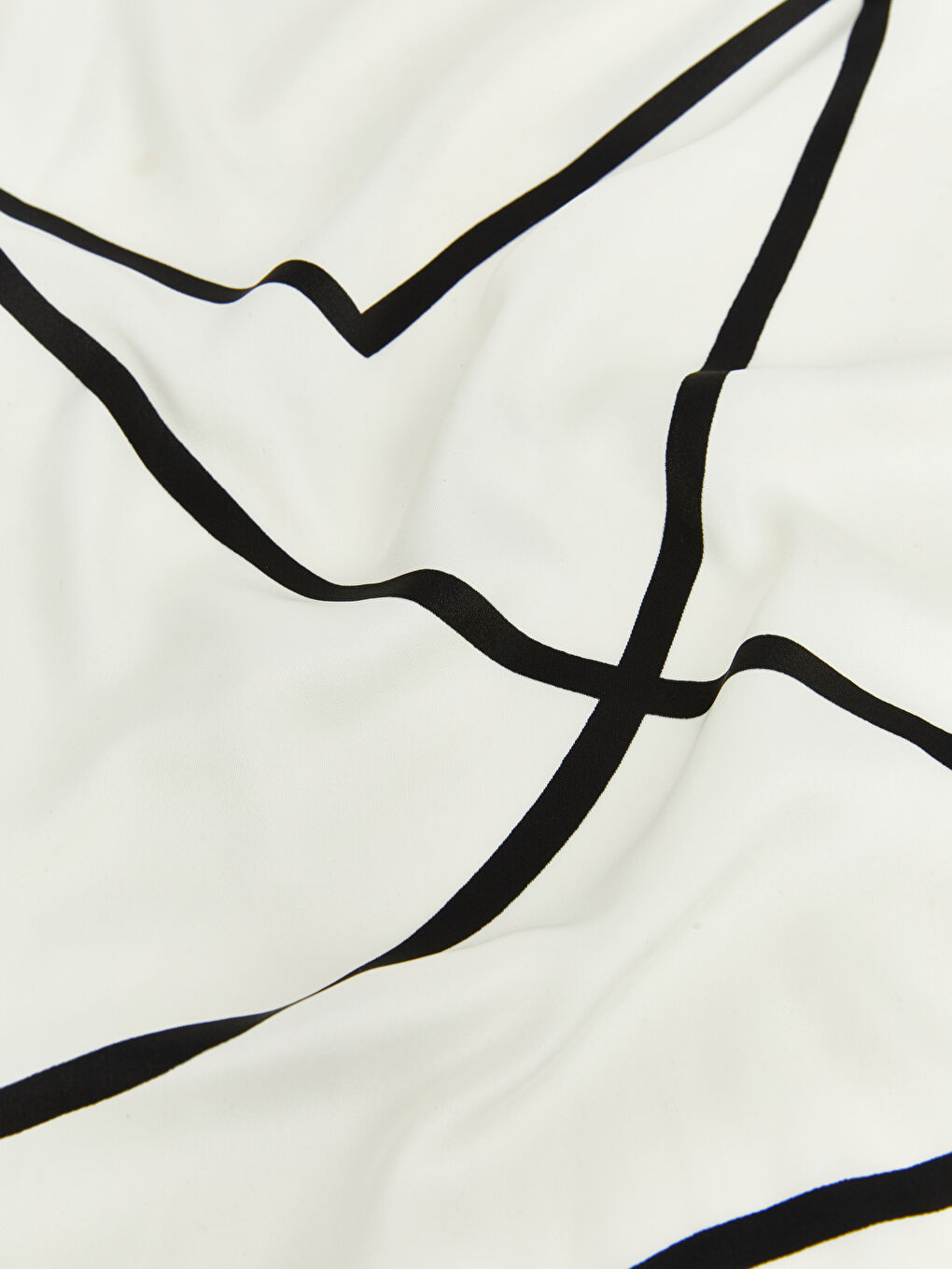 Ekru Desenli Kadın Bandana-2