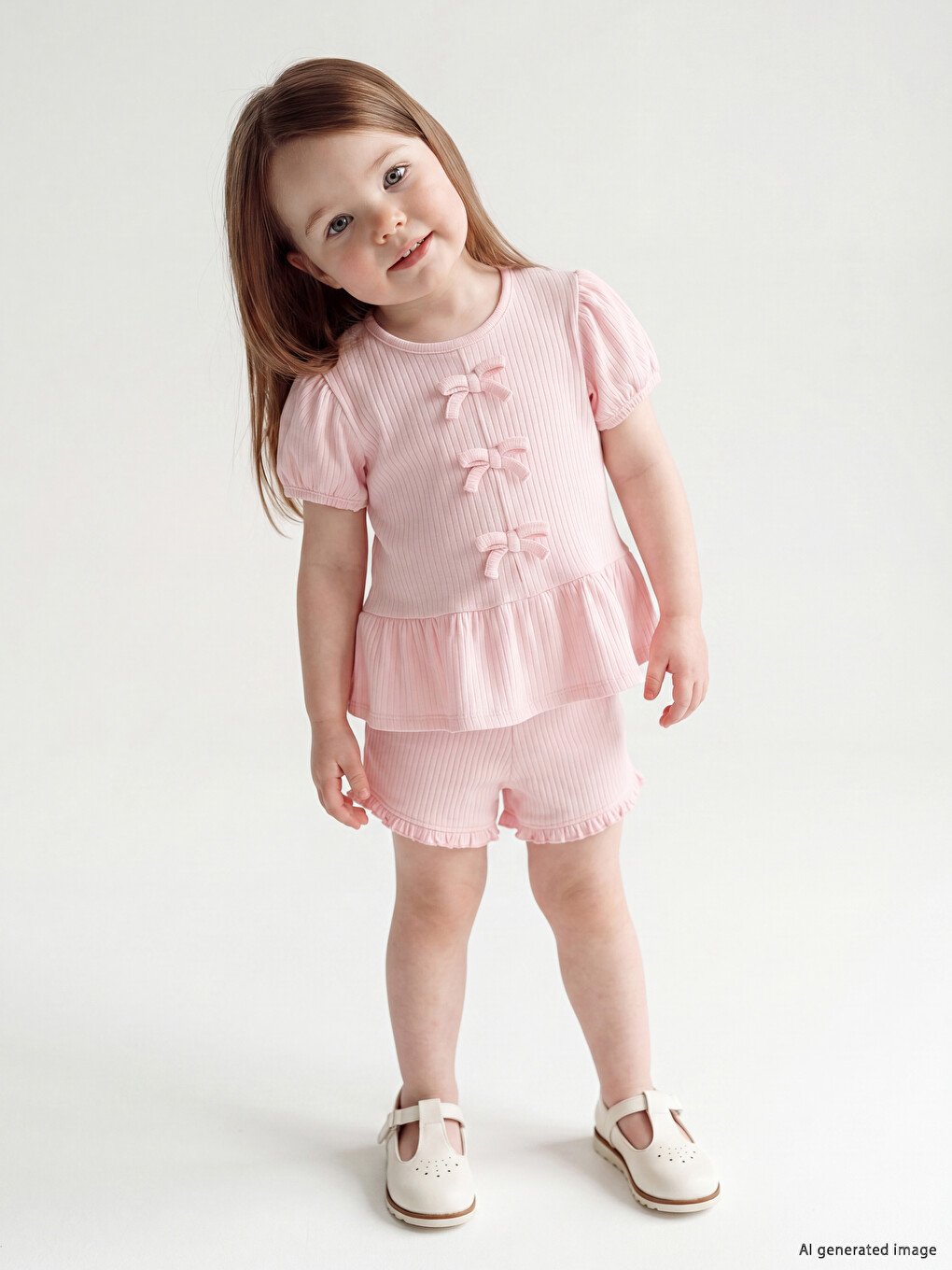 Bow Detailed Baby Girls' Set