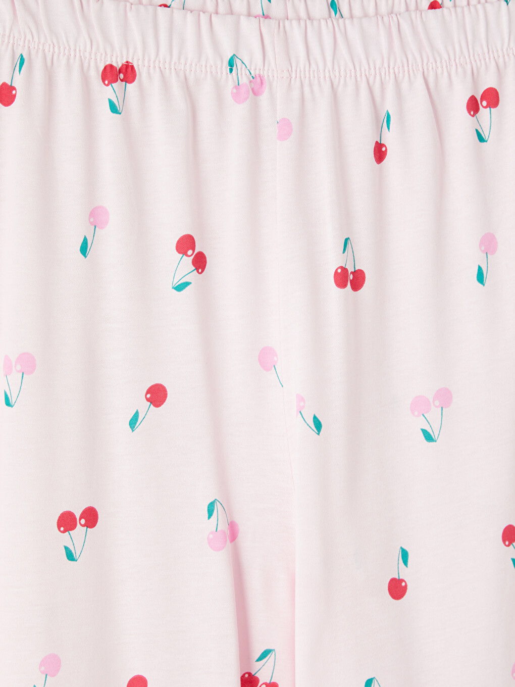 Pembe Kiraz Baskılı Kadın Pijama Takım-6