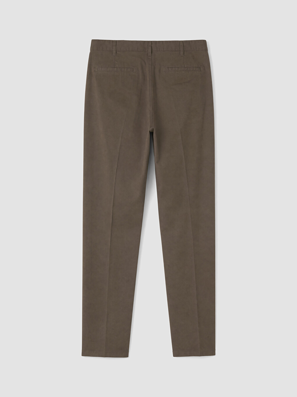 Kahverengi Regular Fit Gabardin Erkek Chino Pantolon-2