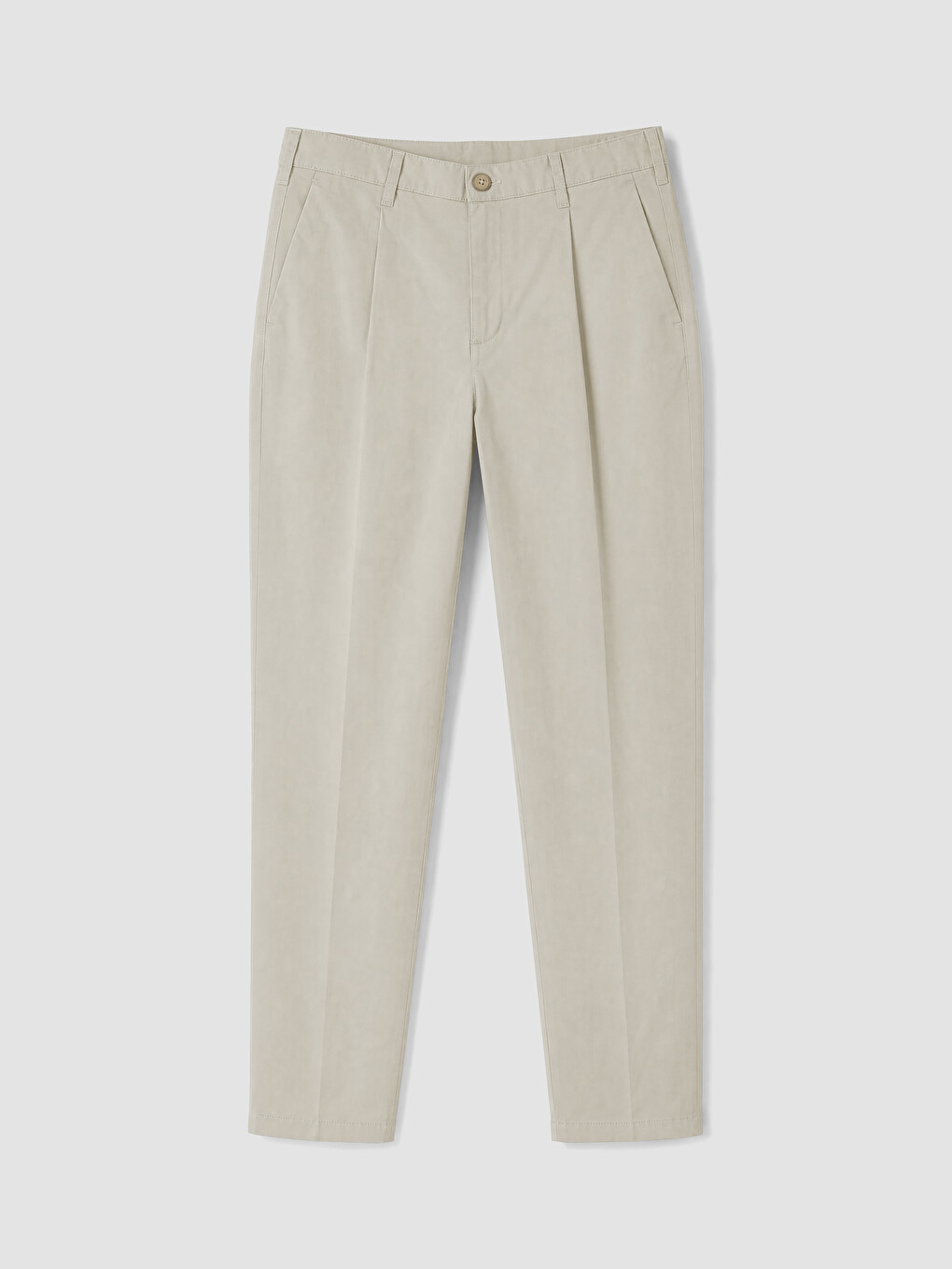 Bej Regular Fit Gabardin Erkek Chino Pantolon