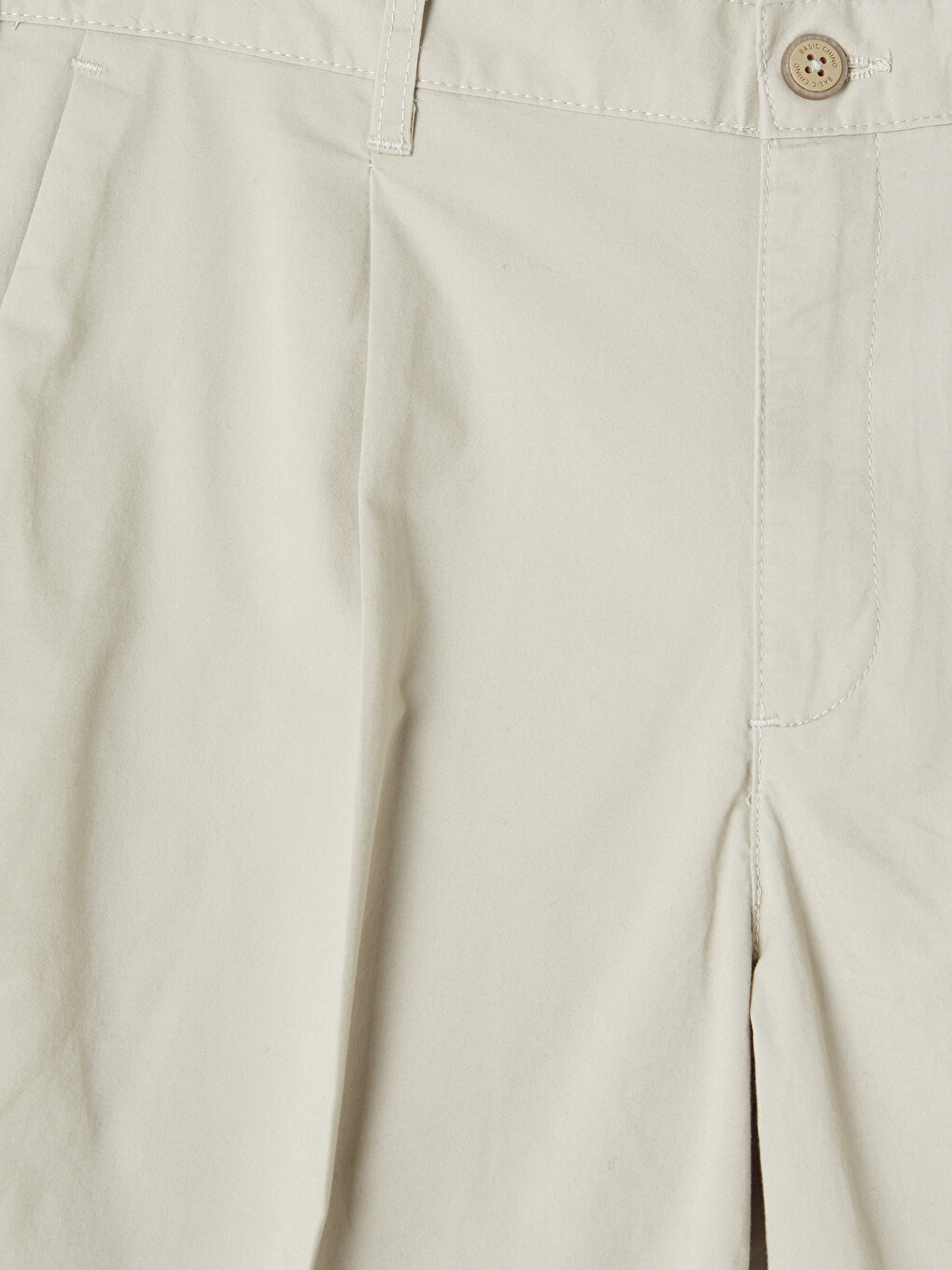 Bej Regular Fit Gabardin Erkek Chino Pantolon-1
