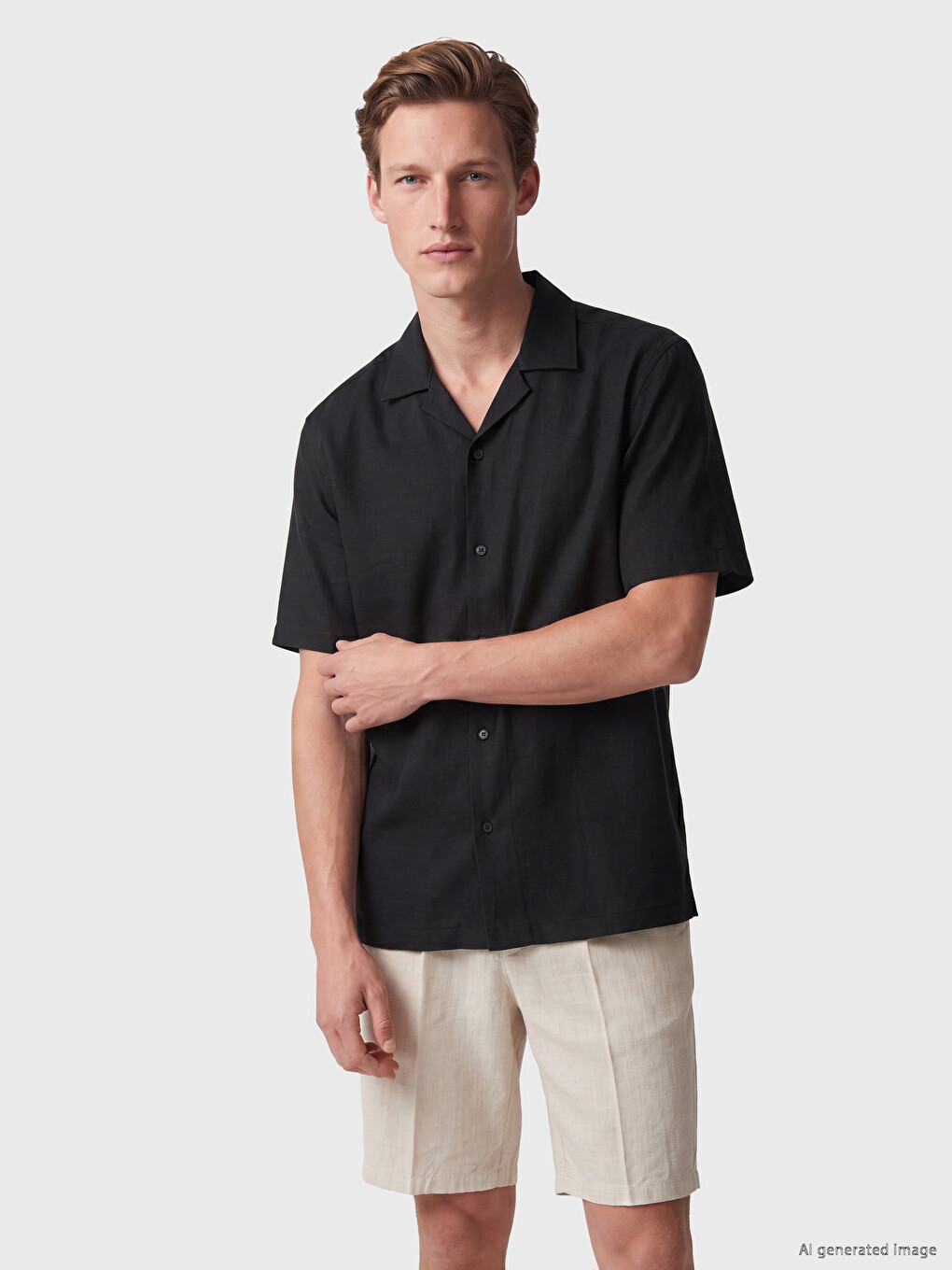 Yeşil Regular Fit Gabardin Erkek Gömlek
