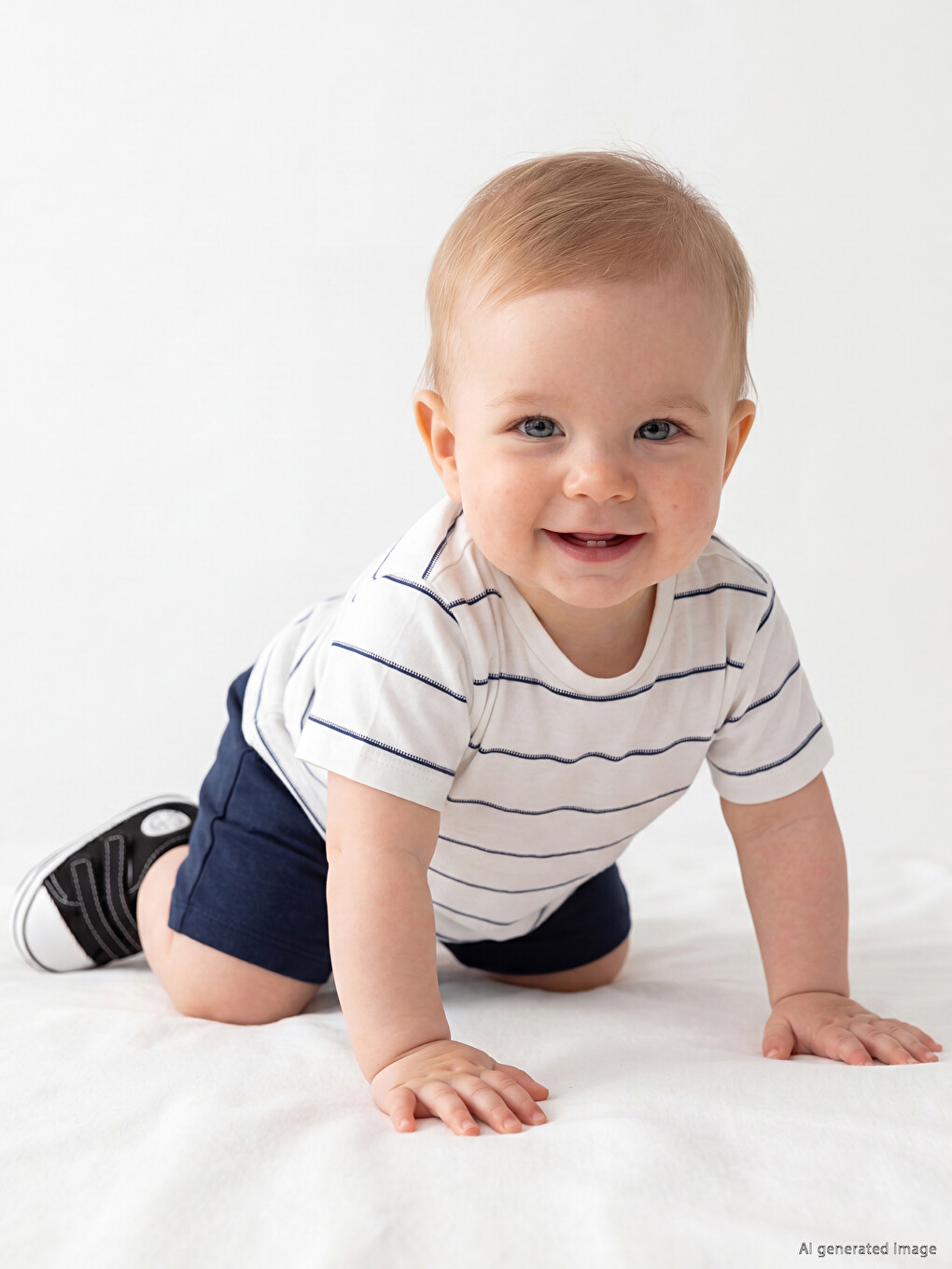 Striped Baby Boys' Shorts Set-1