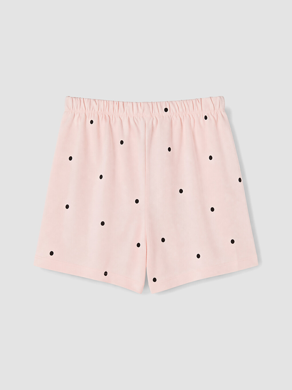 Pembe Bisiklet Yaka Kız Çocuk Şortlu Pijama Takımı-4