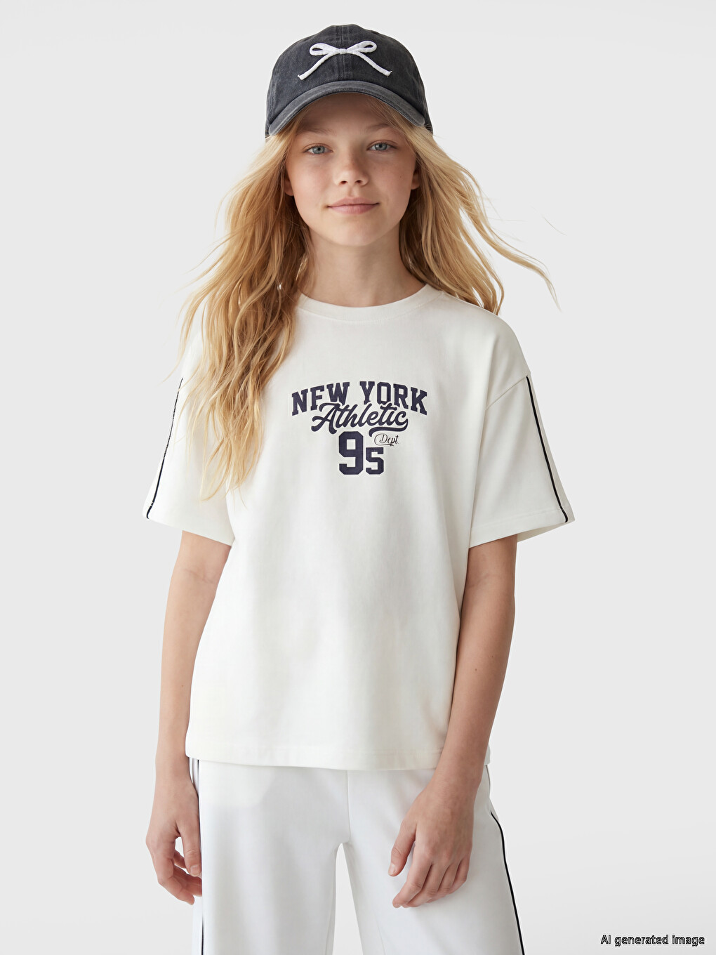 New York Printed Girls' Soft Touch Set-1