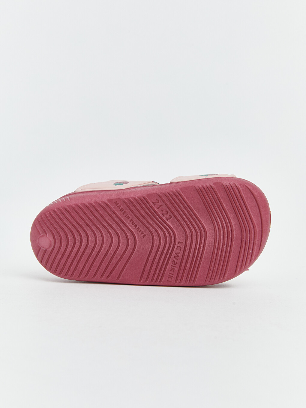 Pembe Çilek Desenli Kız Çocuk Sandalet-2