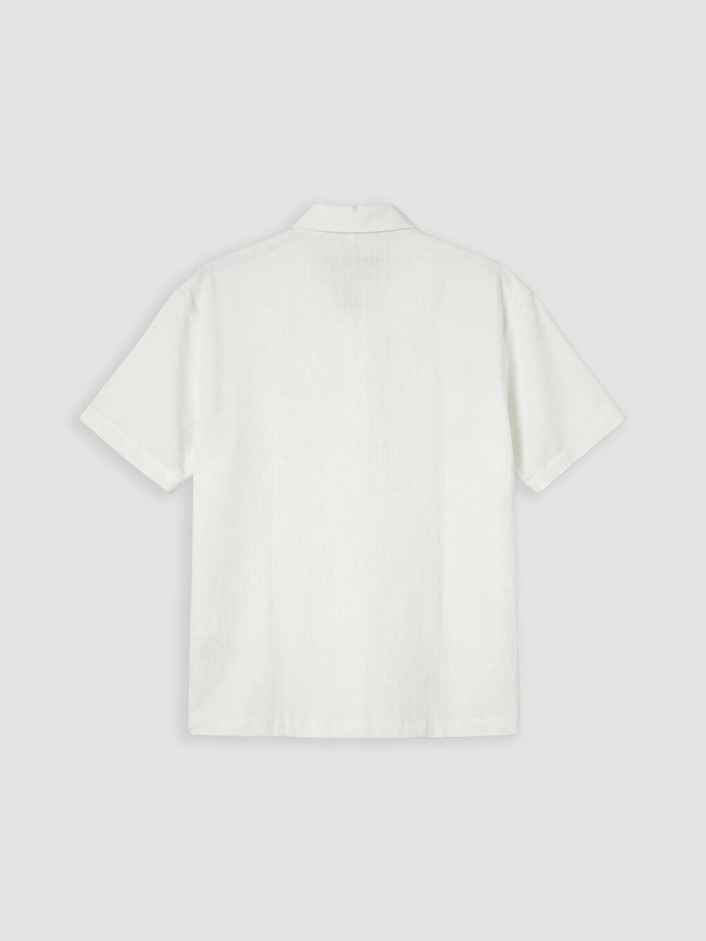 Ekru Regular Fit Fermuarlı Erkek Gömlek-9